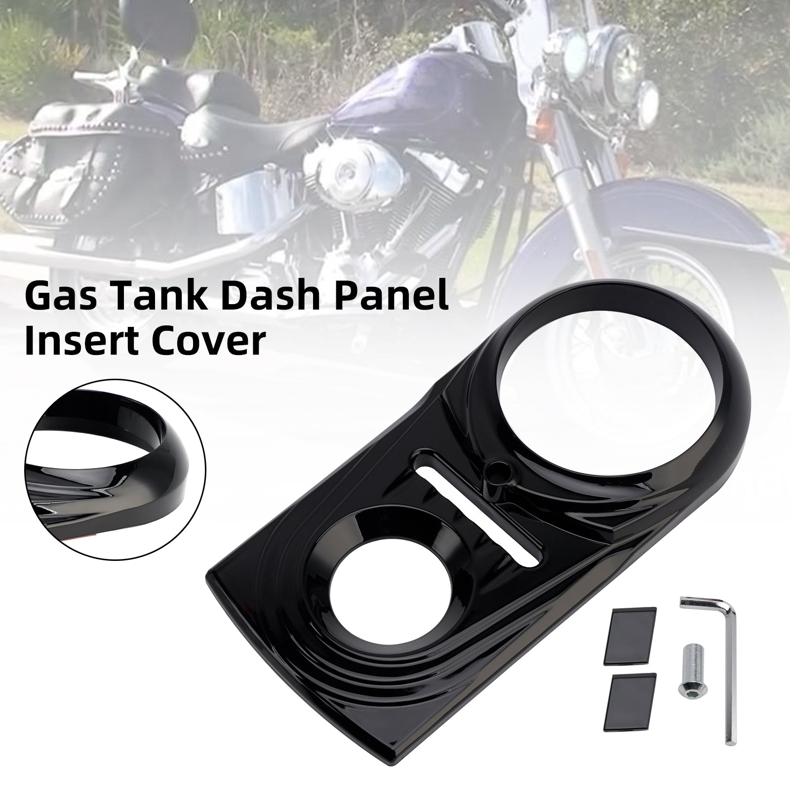 Cache de tableau de bord pour réservoir d'essence de Softail FLSTC FXST Street Glide