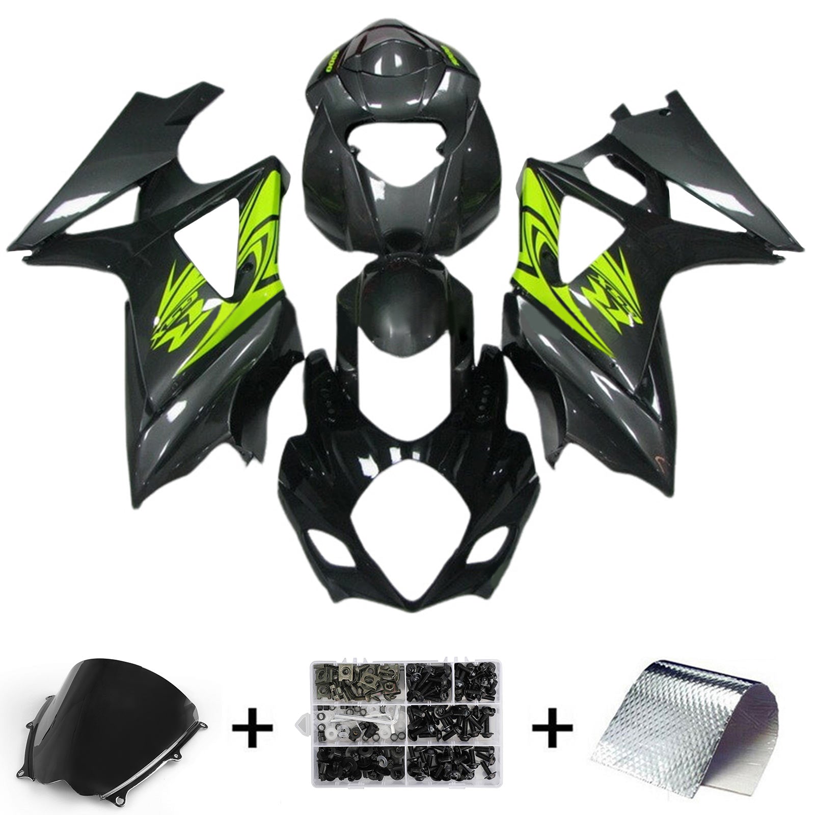 Amotopart Suzuki GSXR1000 2007-2008 K7 Kit de carenado de carrocería de plástico ABS