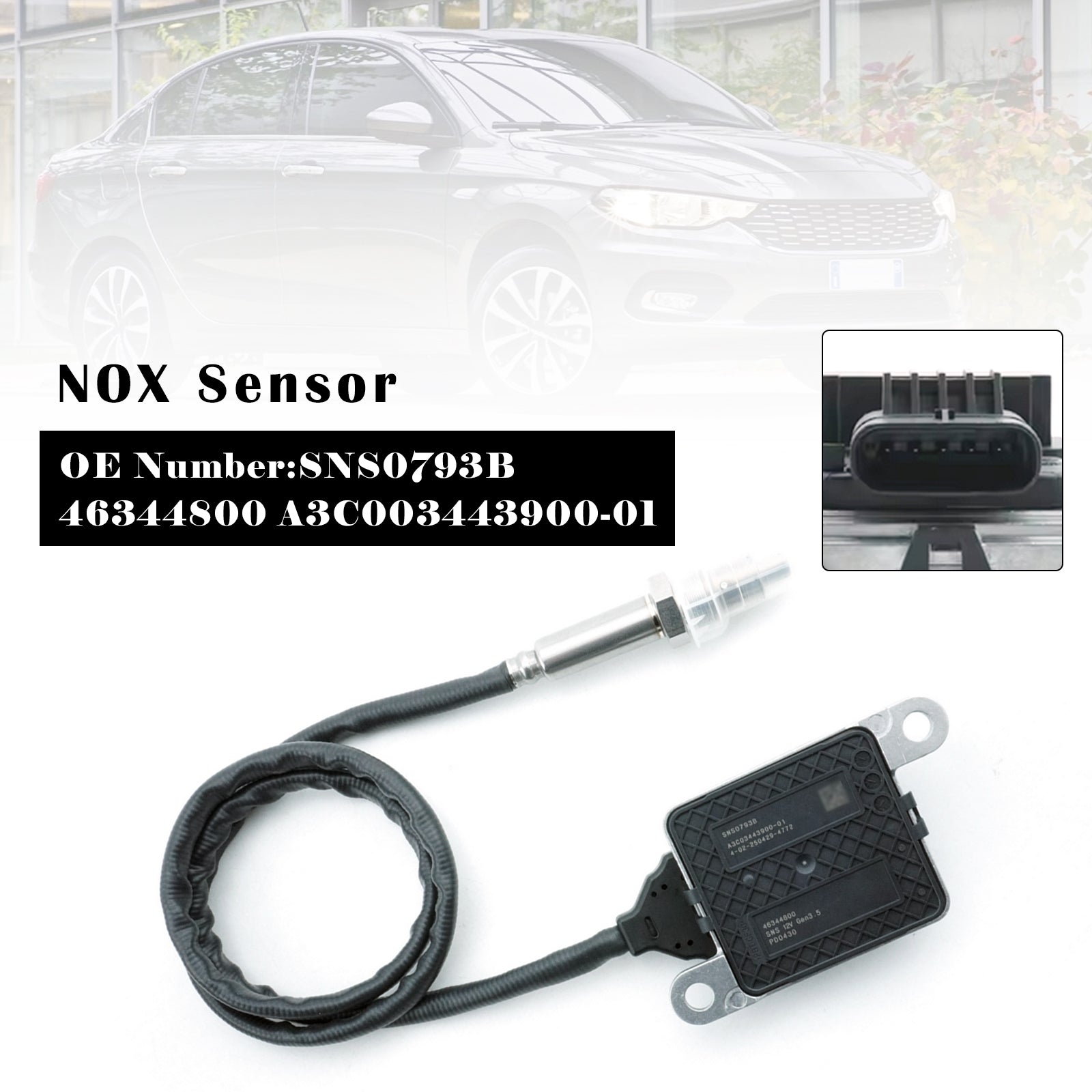 Sensore NOX 46344800 per Fiat Doblo Bus Cargo Kombi Piattaforma/Telaio 1.6D Multijet