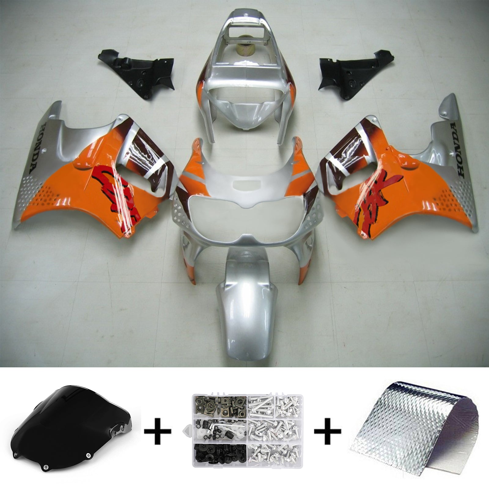 1996-1997 Honda CBR900RR 893 Kit carenatura iniezione plastica ABS carrozzeria