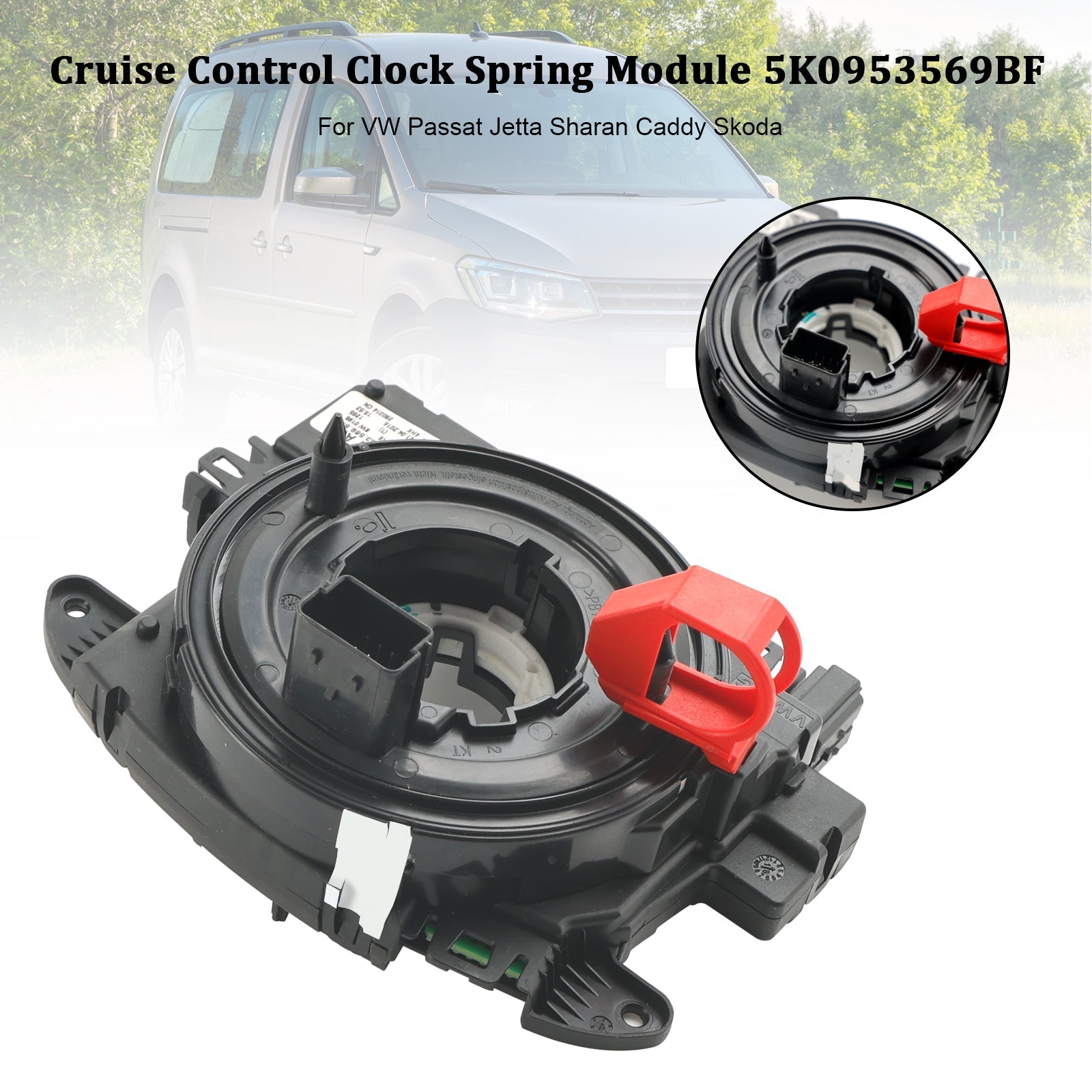 Módulo de resorte de reloj control de crucero VW Sharan/Syncro/4motion 2016-2023 5K0953569BF 5K0953569BC