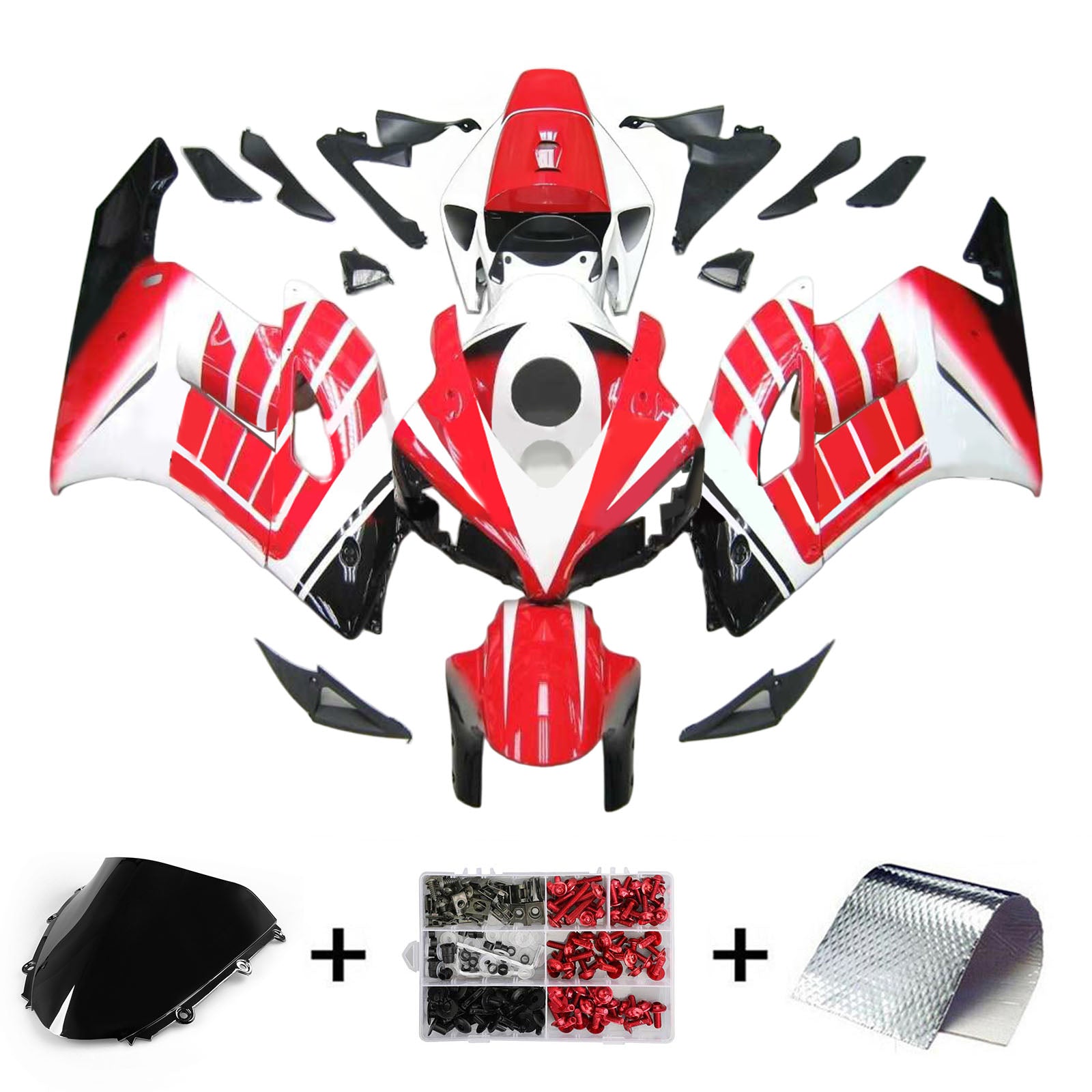 Kit de carénage par injection, carrosserie en plastique ABS pour Honda CBR1000RR 2004-2005