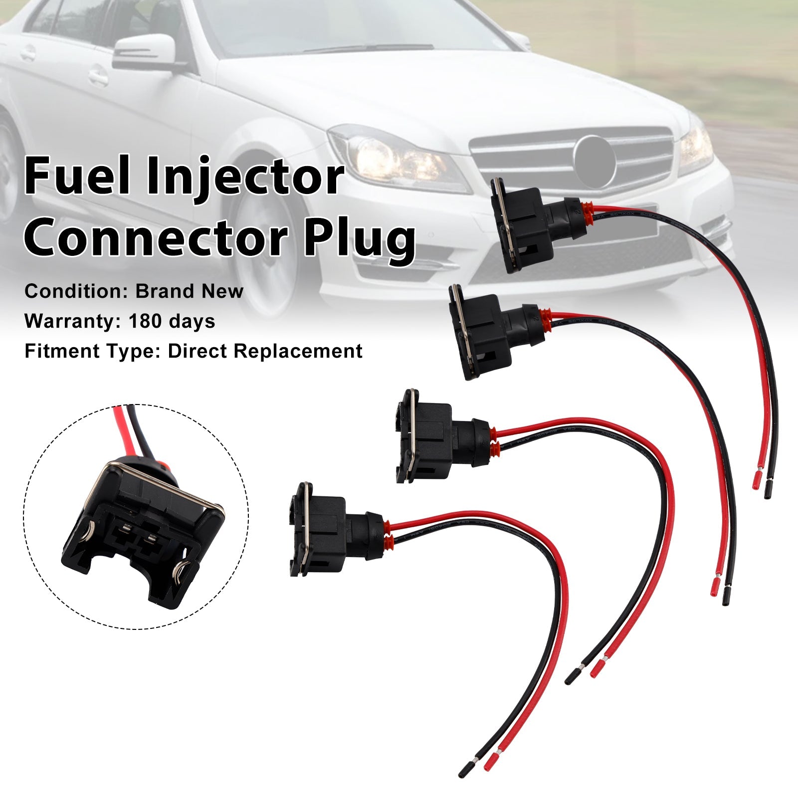 Złącze d'4-EV1 Wtyczka wtryskiwacza paliwa Pigtail Szybkozłączka pasuje do Daewoo