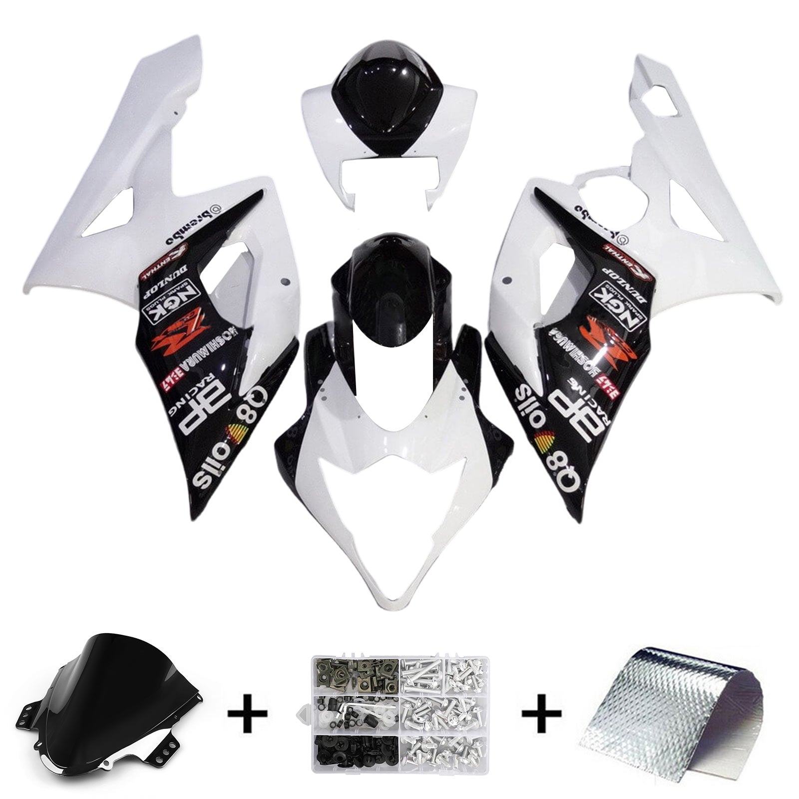 Amotopart Suzuki GSXR1000 2005-2006 K5 Kit carenatura carrozzeria in plastica ABS