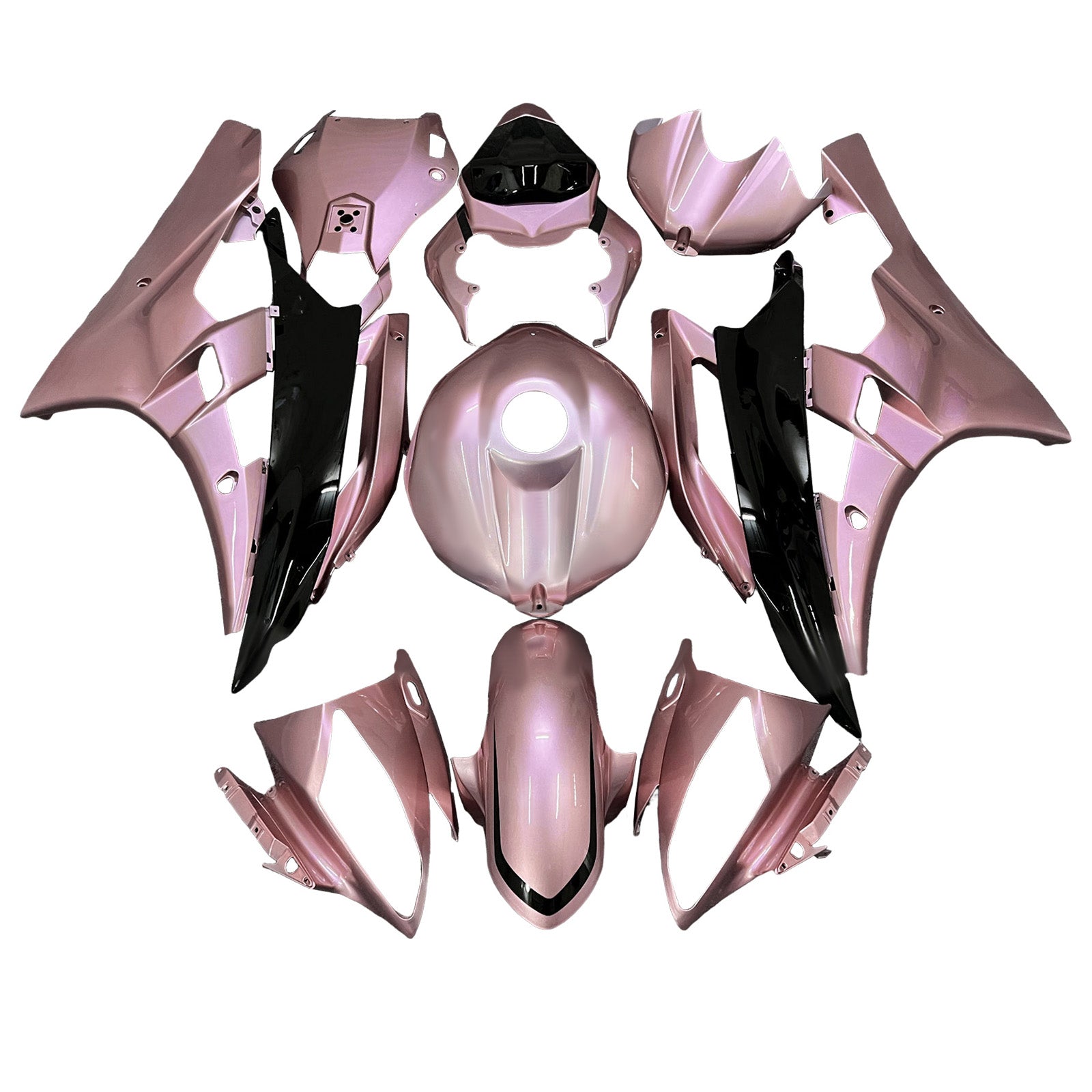Kit de carenado inyectado de plástico ABS para Yamaha YZFR6 YZF-R6 2006-2007