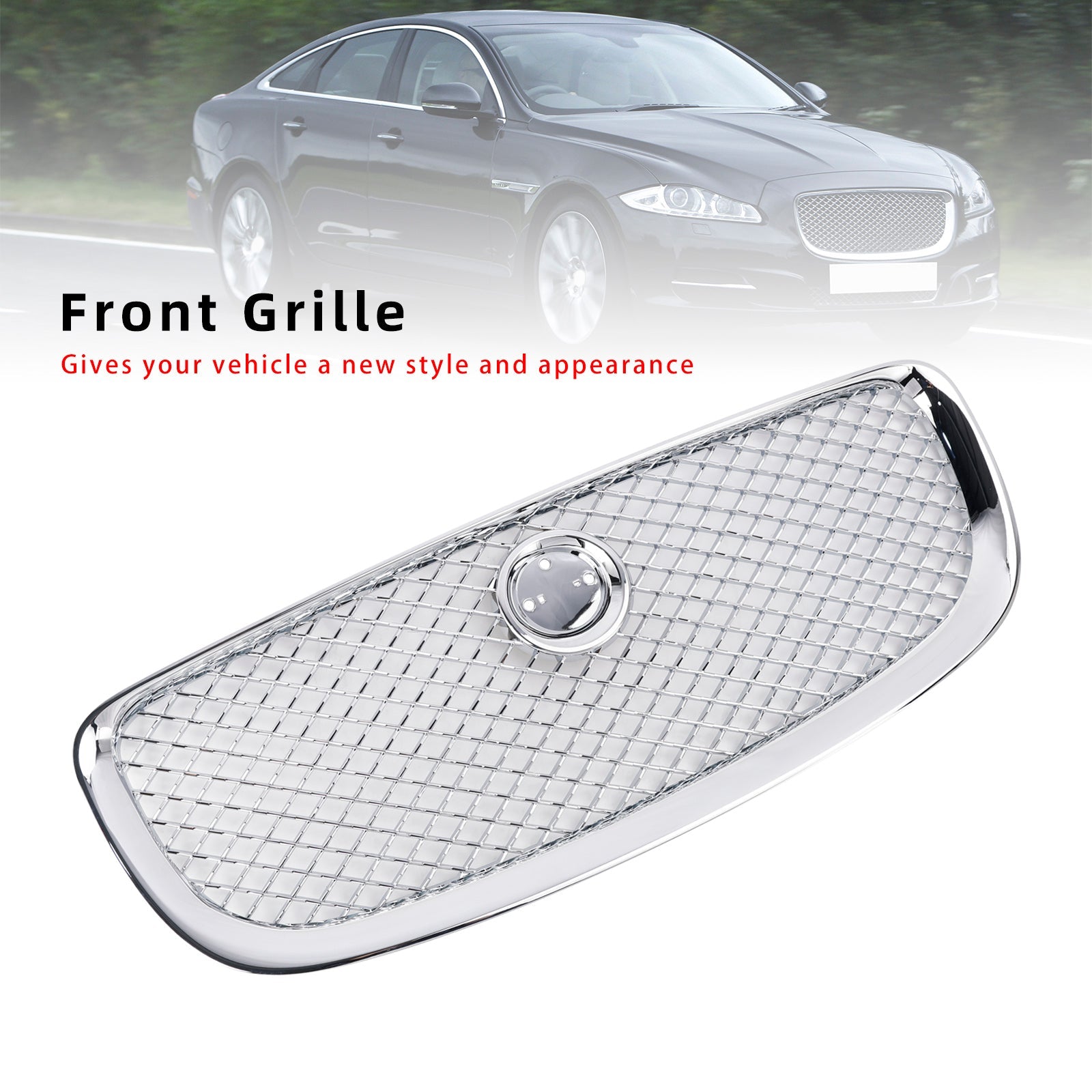 Chrome Front Bumper Grid Jaguar XJ 2010-2015