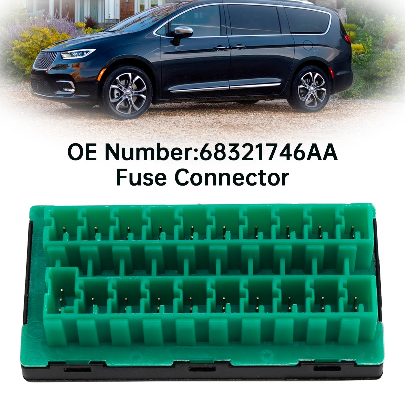 Zekering Connector 68321746AA voor Jeep Wrangler Gladiator Ram 1500 2500 Chrysler