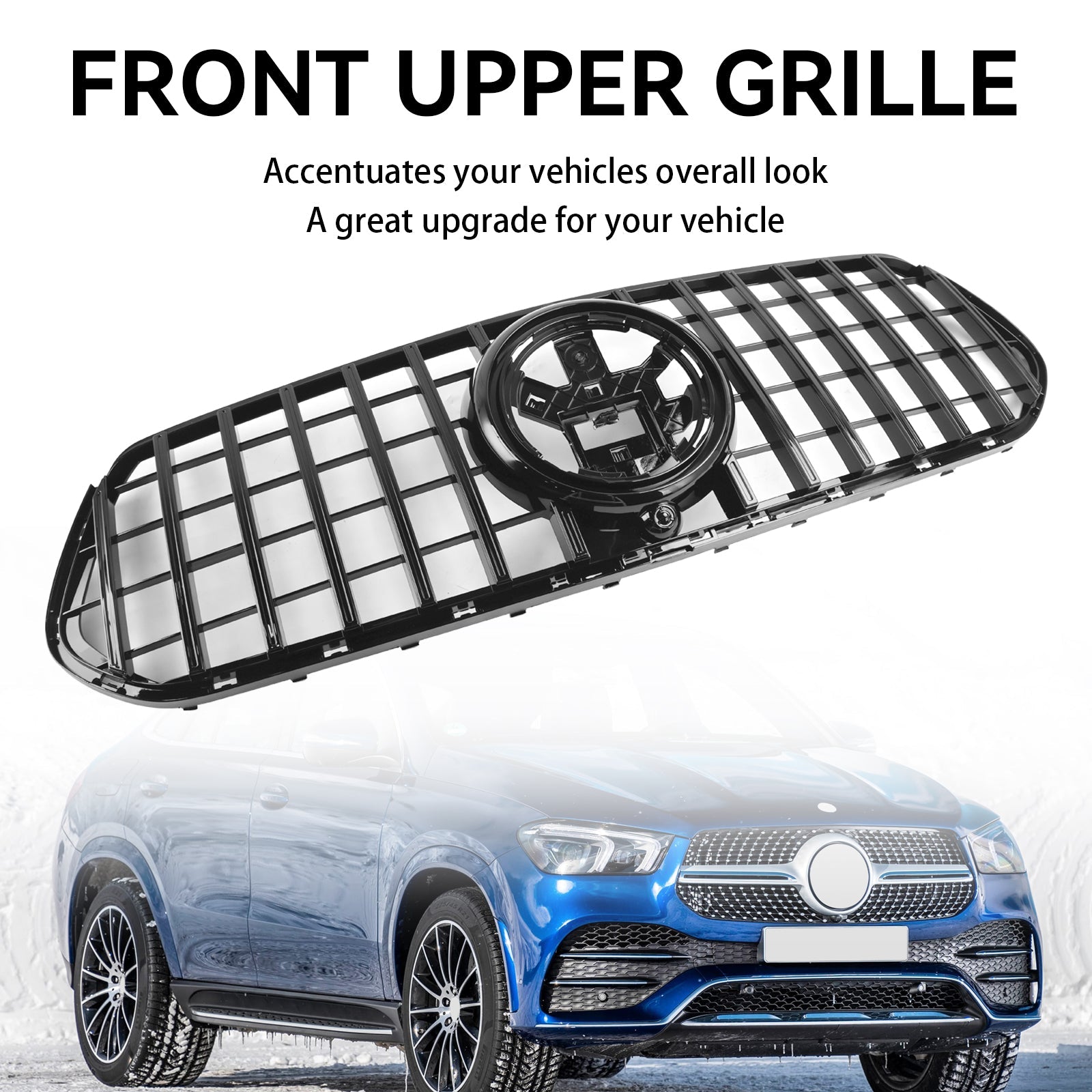 Sijajna črna maska za Mercedes Benz Gle W167 C167 V167 2020–2023