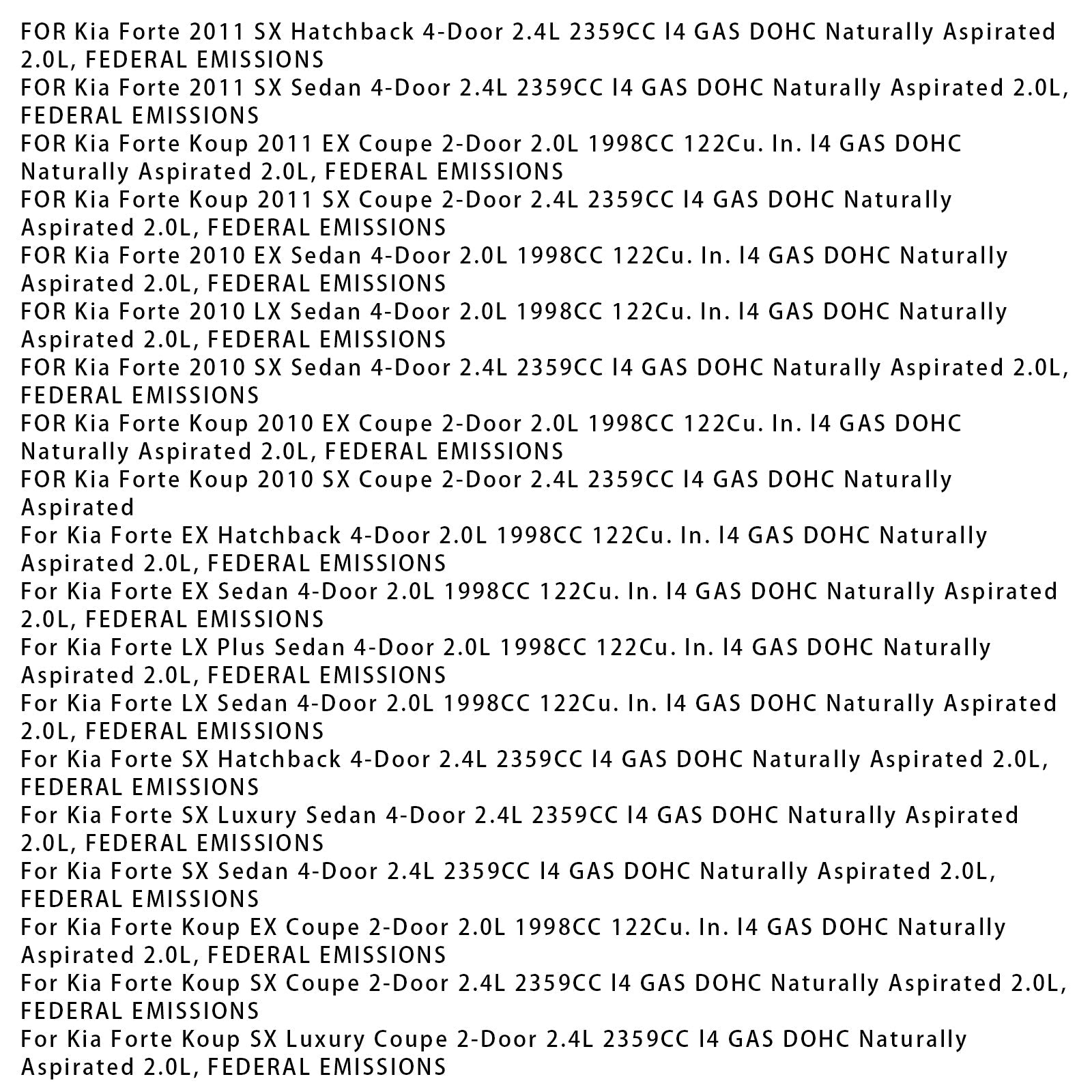 Kompletny zespół głowicy cylindrów do silnika Hyundai Sonata G4KD (2007-2014)