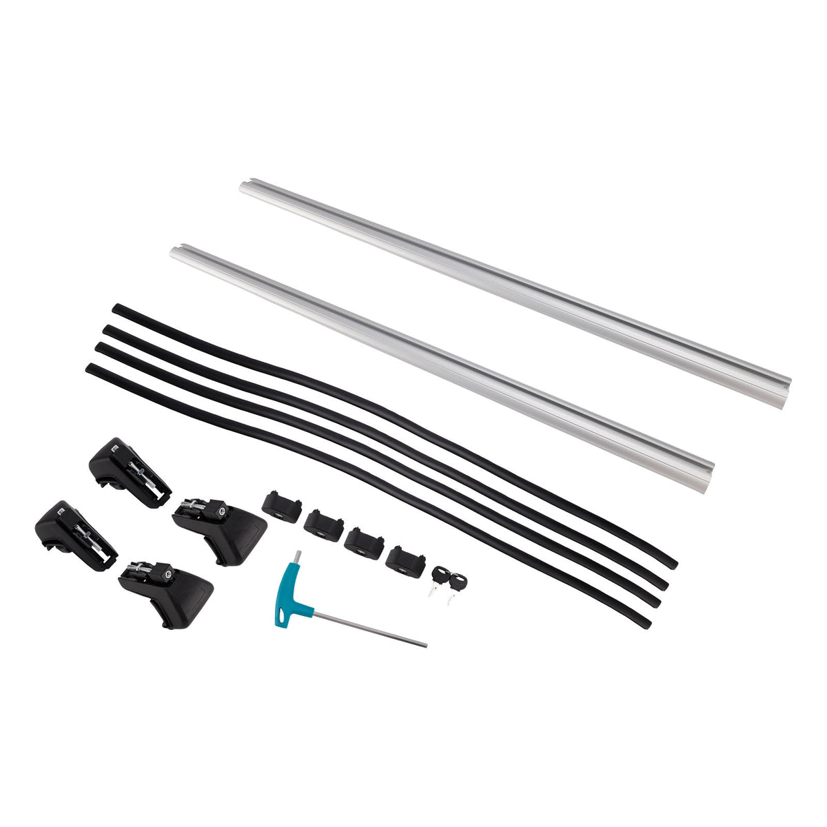 Universeller Aluminium-Autodachträger, Gepäckträger, Querträger, abschließbar, 120 cm