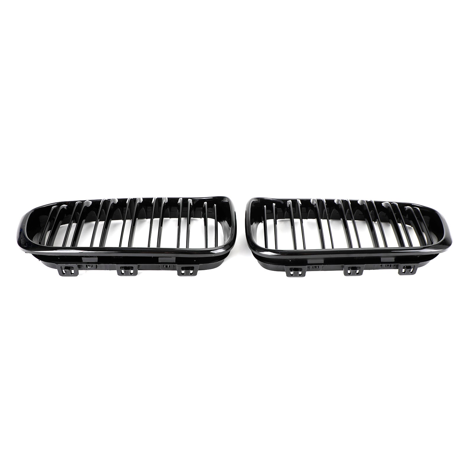 Front Kidney Grill Grille pour BMW 1 Series F20 F21 2015-2017 Gloss Black Double