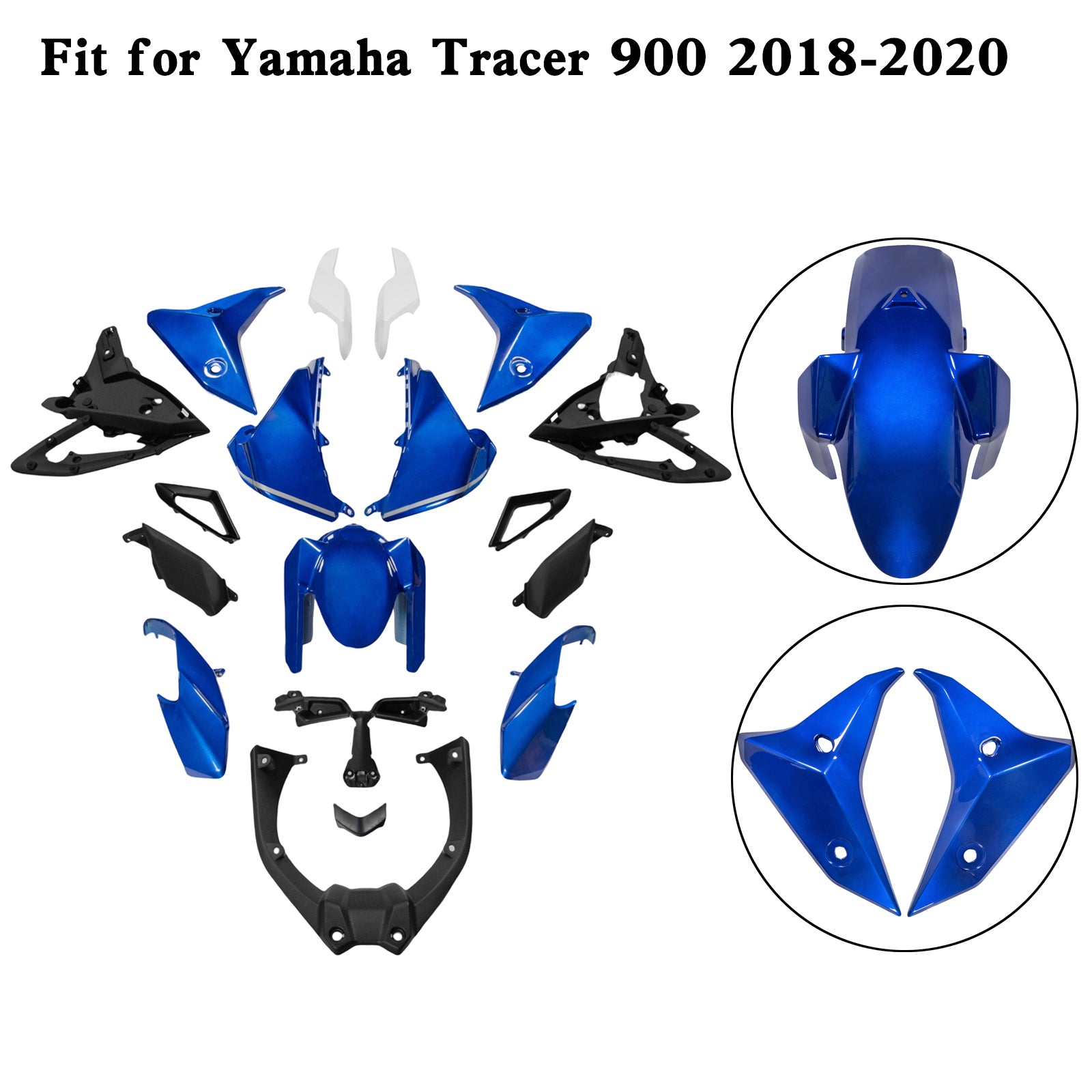 Kit de carénage de carrosserie en d'injection pour Yamaha Tracer 900 / GT 2018-2020 7#