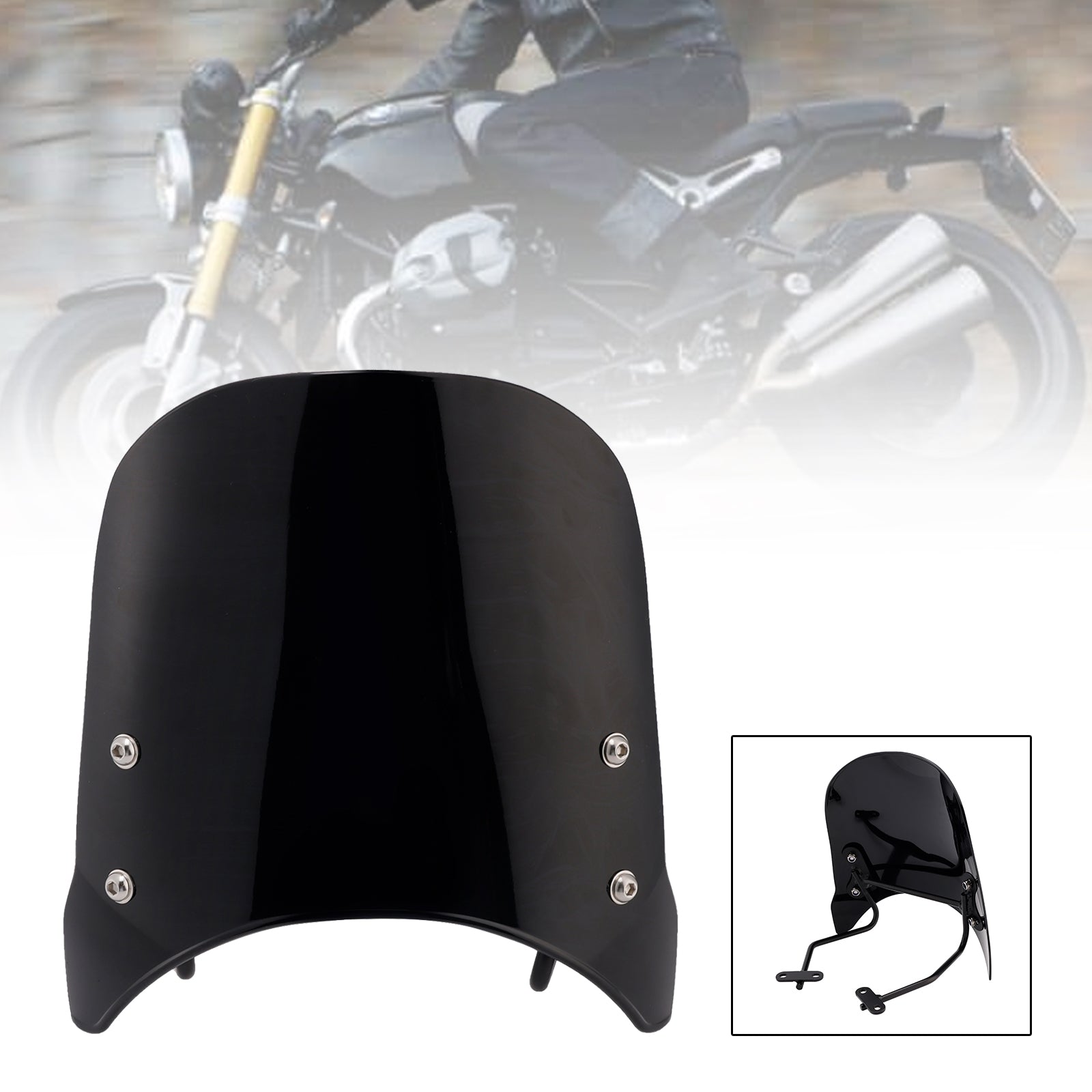 Parabrezza compatibile con BMW R nineT Scrambler 2014-2024 e Pure 2017-2024