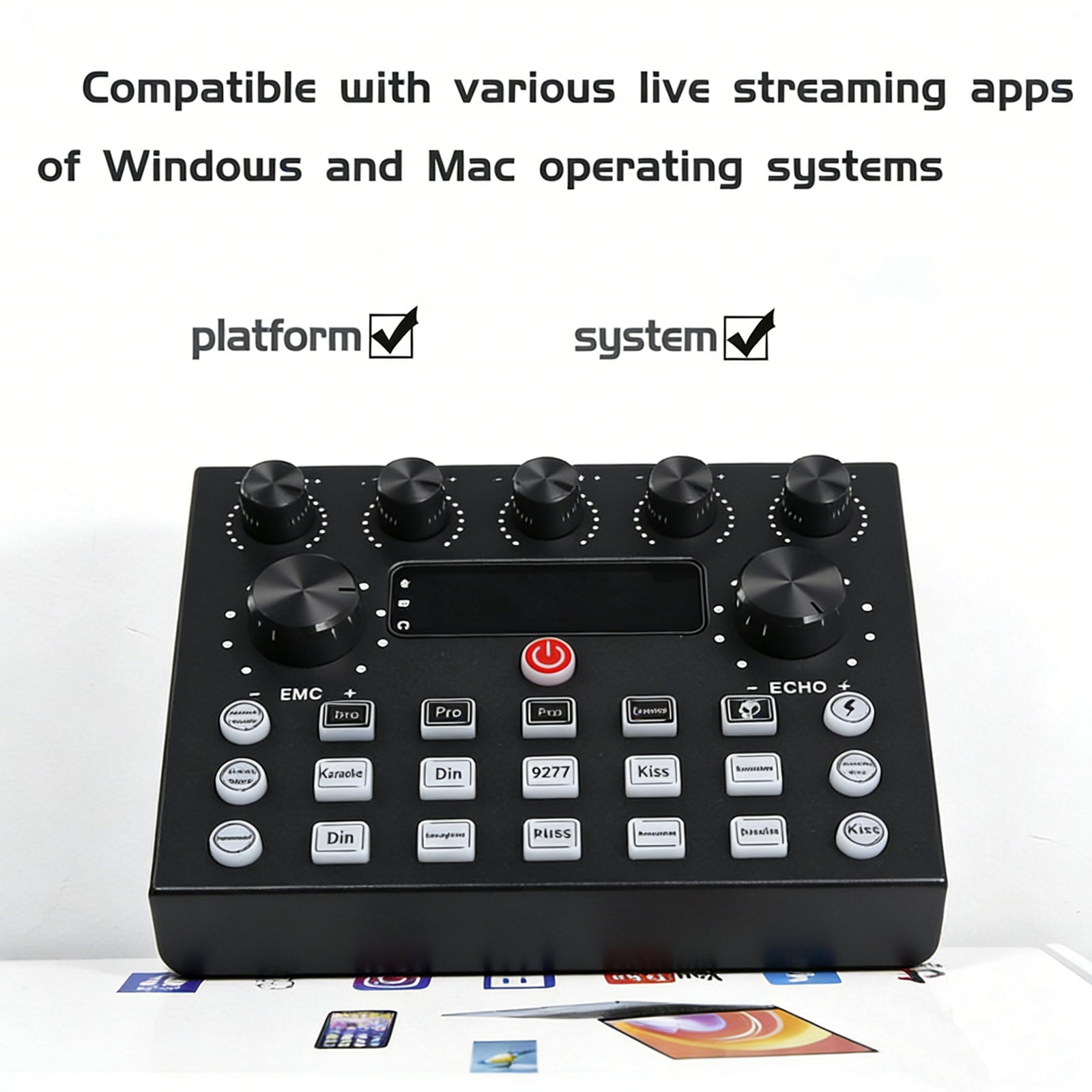 Scheda audio V8s Live per la registrazione di podcast, canto, streaming e giochi
