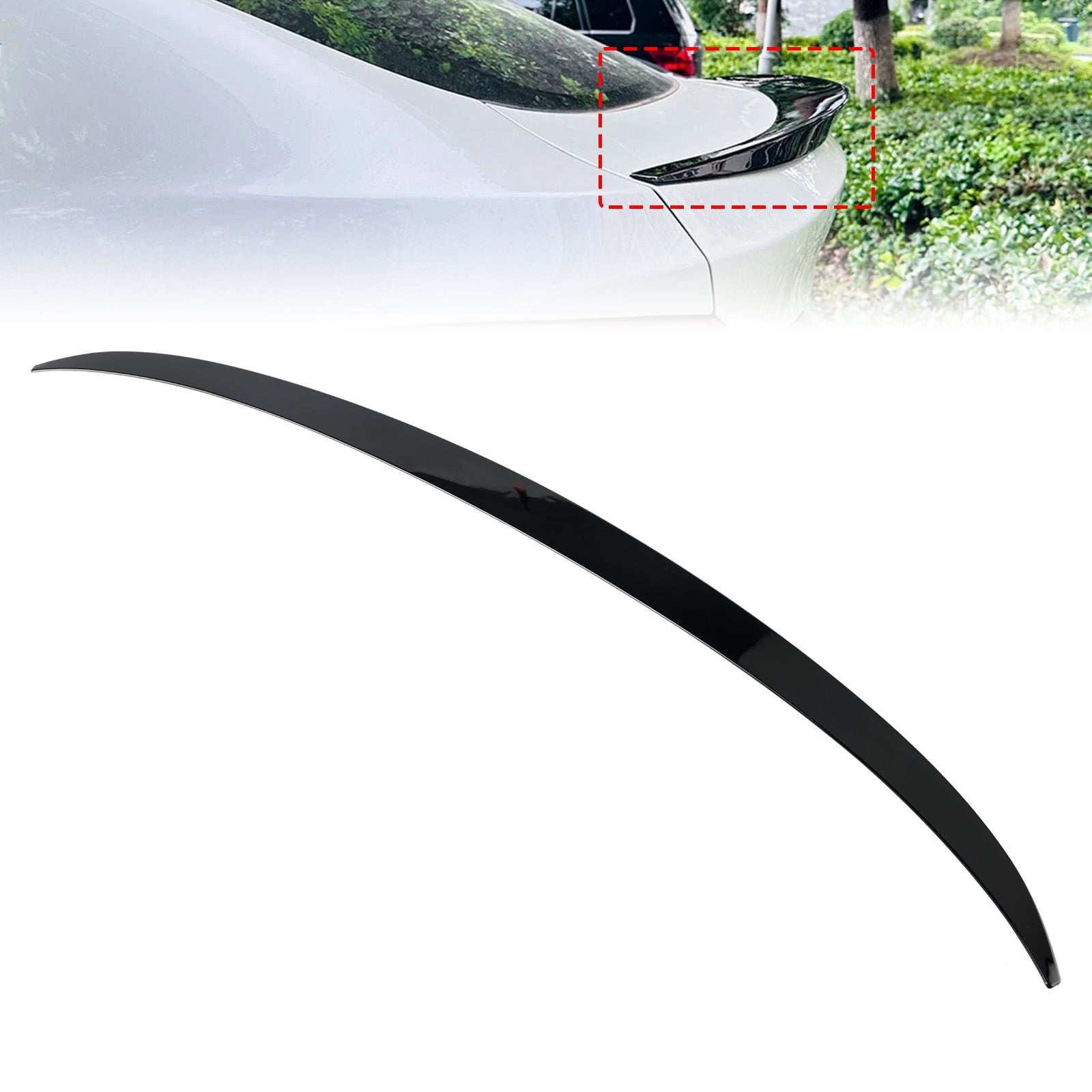 Spoiler posteriore nero lucido per bagagliaio BMW X4 F26 (2014-2018)