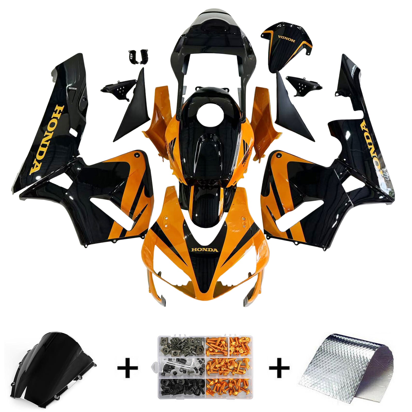 ABS Plastic Kairing Kit voor Honda CBR600R 2003-2004 F5