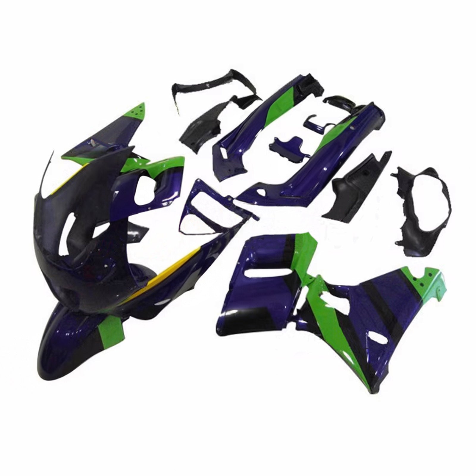 Kit de carénage en plastique ABS injecté compatible avec Kawasaki ZZR400 1993-2007 ZZR600 1998-2003