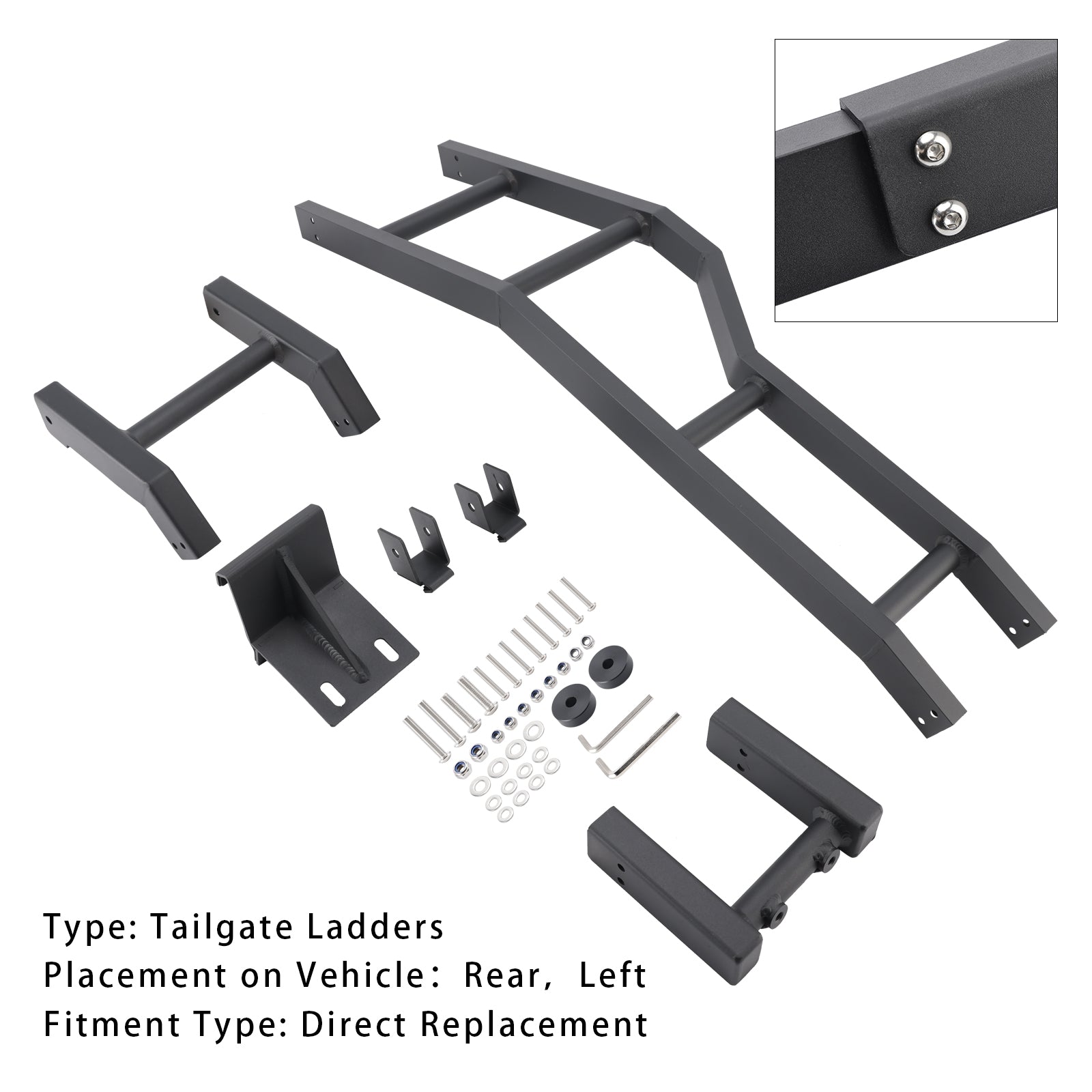 Kit d'échelle de hayon arrière côté gauche pour Toyota FJ Cruiser 2007-2021