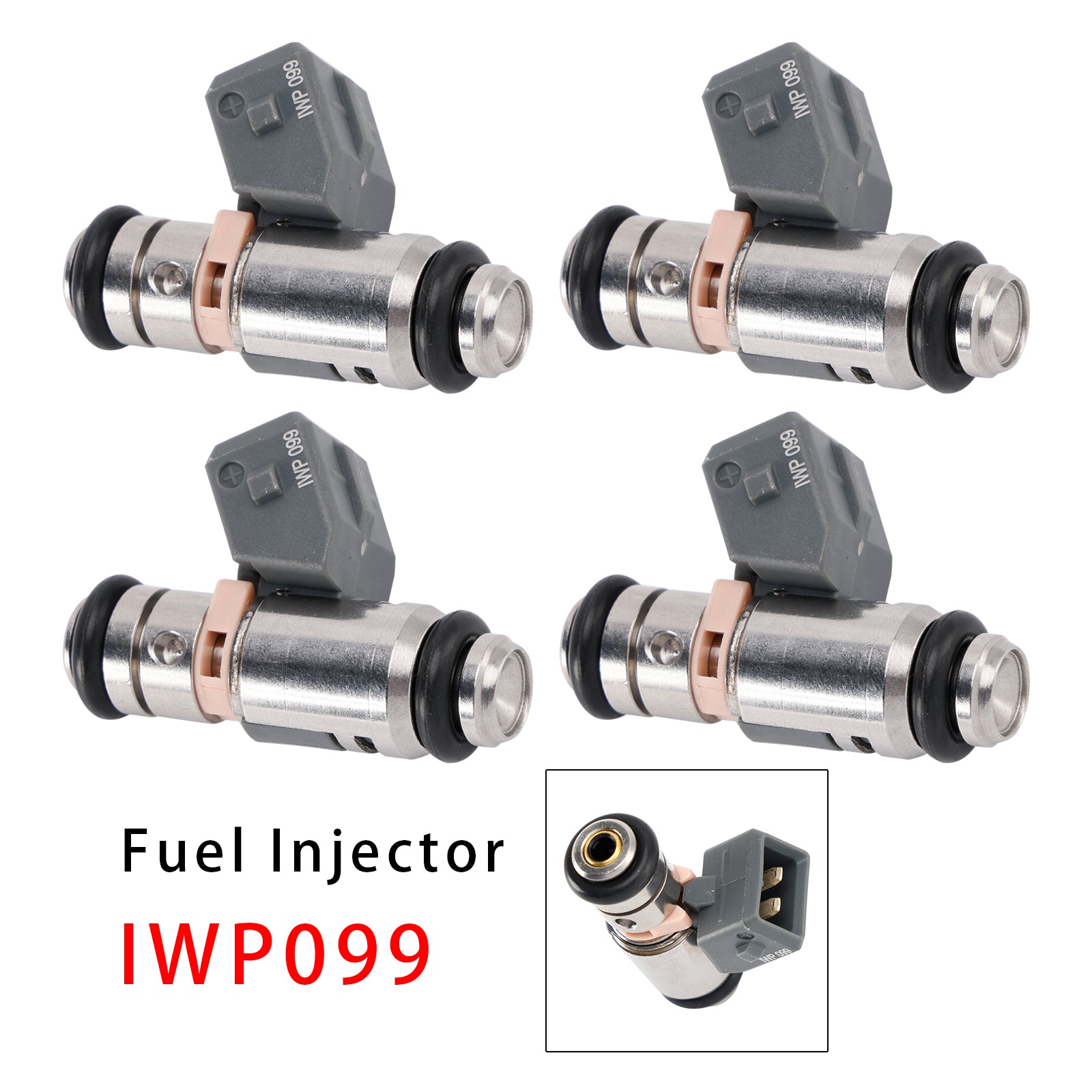 4 injecteurs de carburant pour Renault Clio, Kangoo, Thalia, Twingo I 1.2 16V IWP099