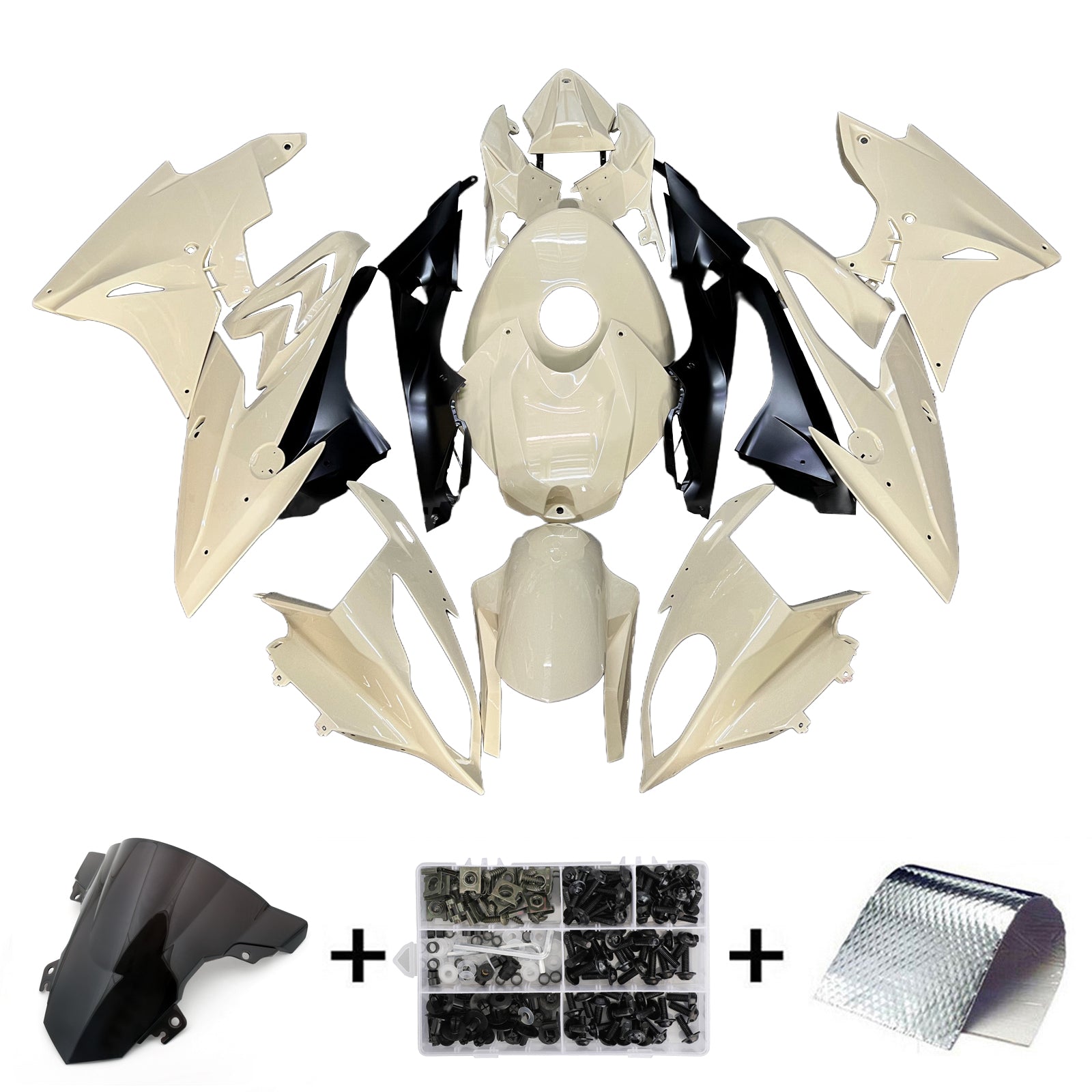 Kit de carénage injecté en plastique ABS pour BMW S1000RR 2017-2018