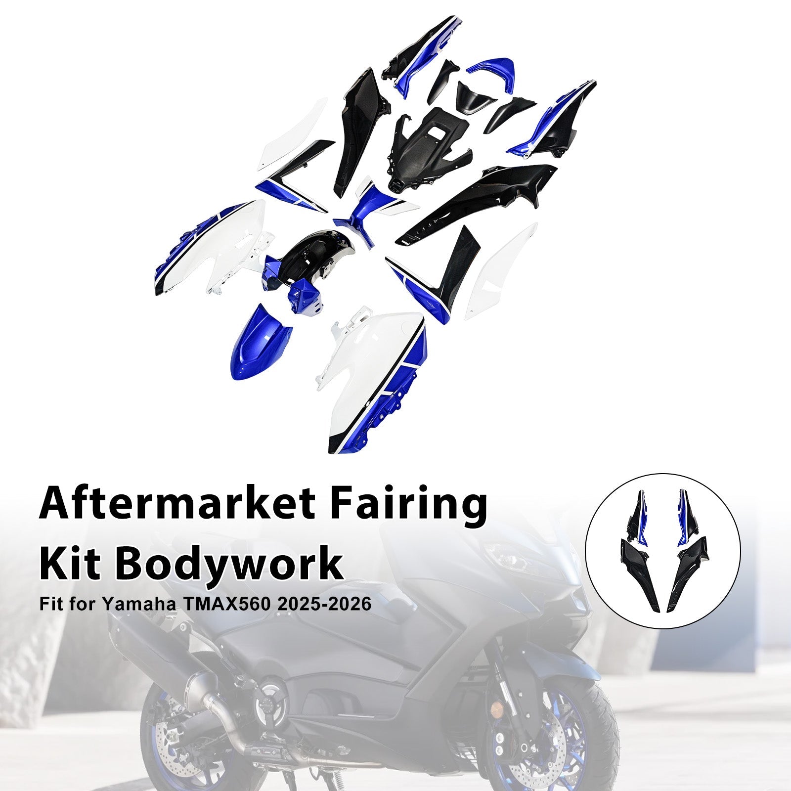 Kit de carénage d'injection pour Yamaha TMAX560 (2025-2026)
