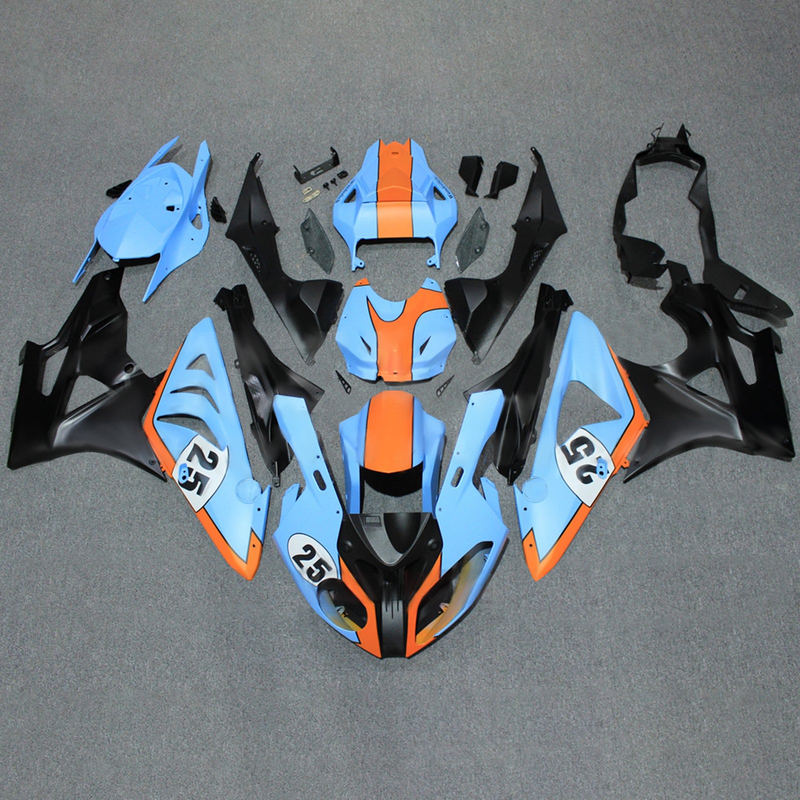 Kit de carénage injecté en plastique ABS pour BMW S1000RR 2009-2014