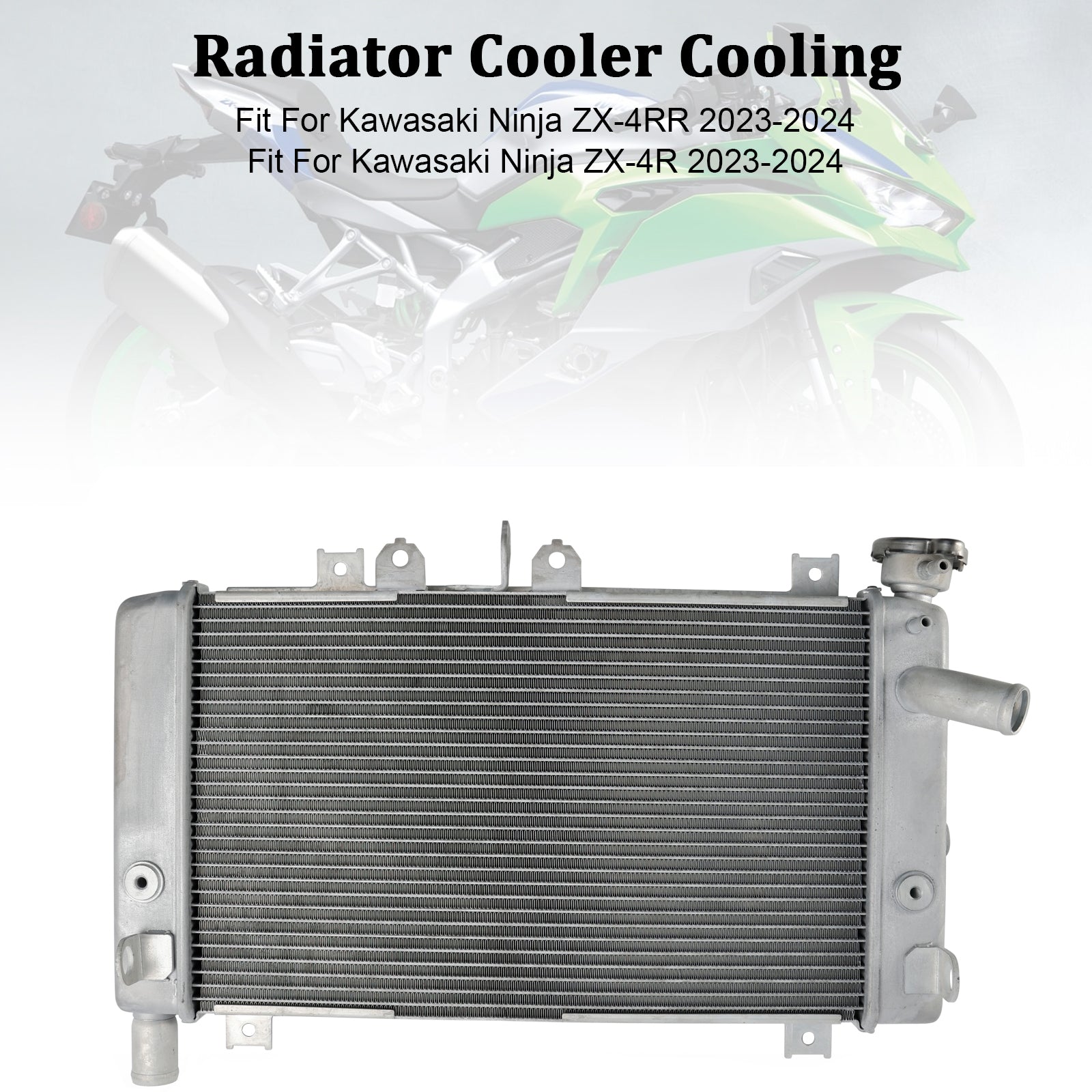 Refroidisseur de moteur de refroidissement de radiateur Kawasaki Ninja ZX-4R 2023-2024 39060-0758