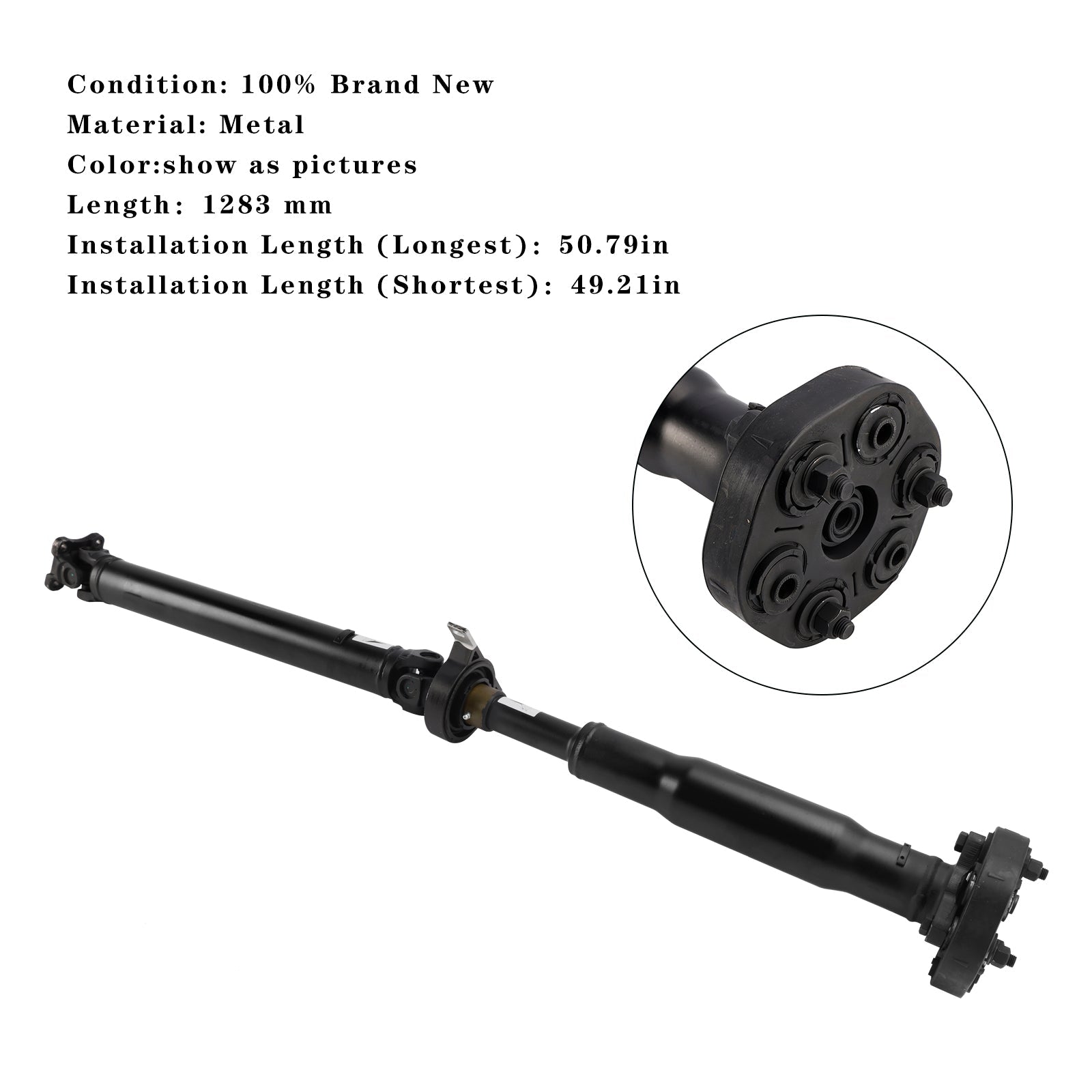 Arbre de transmission arrière 26107564740 1283 mm pour BMW X3 E83 2006-2008