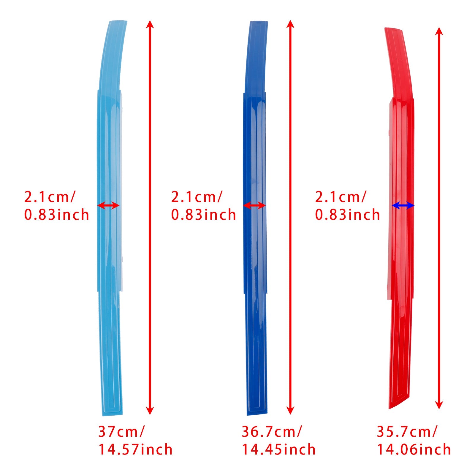 Garnitures de calandre avant ABS tricolore pour BMW Série 7 2023-2025