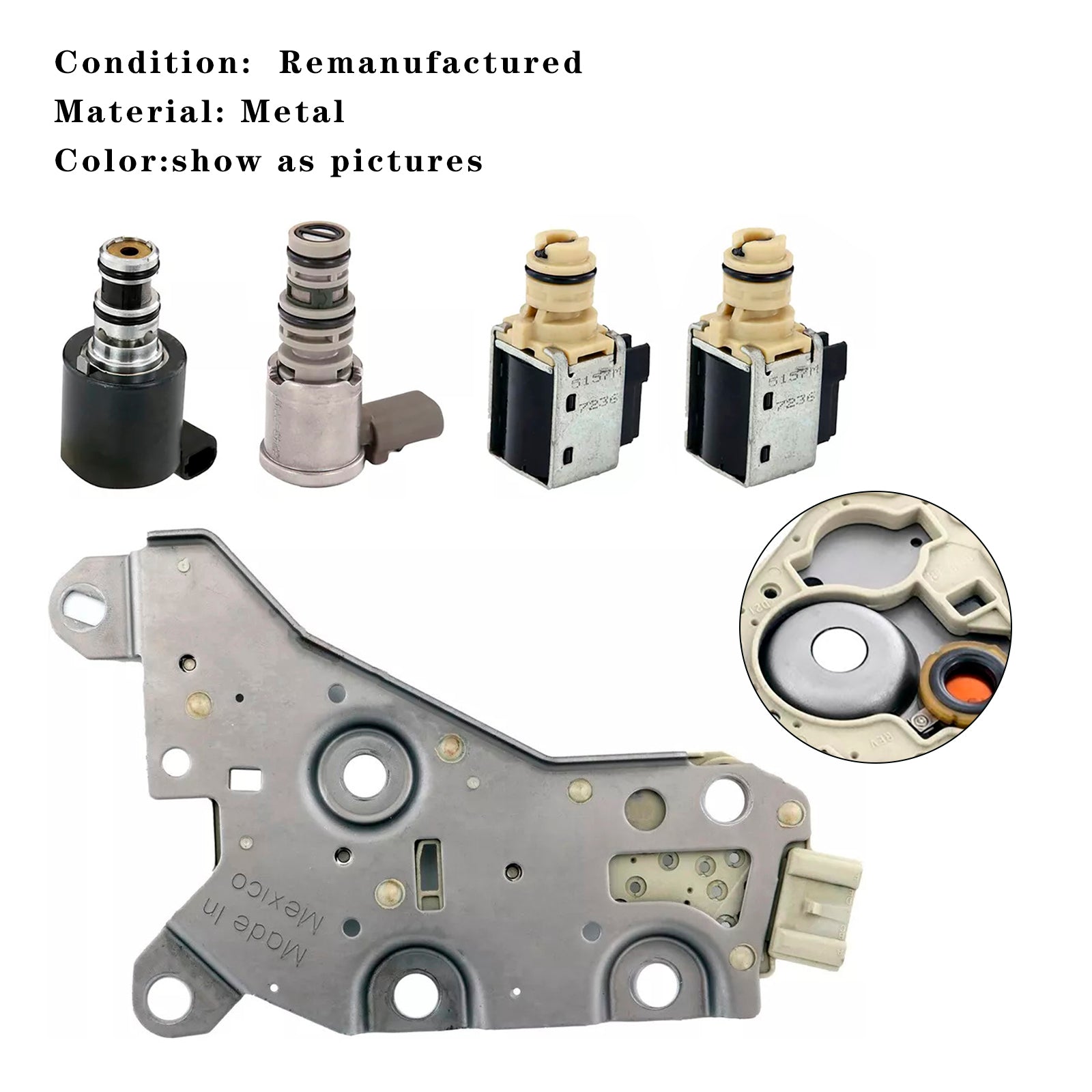 GM Chevy 2004-On EPC TCC Shift 4T40-E 4T40E 4T45E Kit de solenoide de transmisión