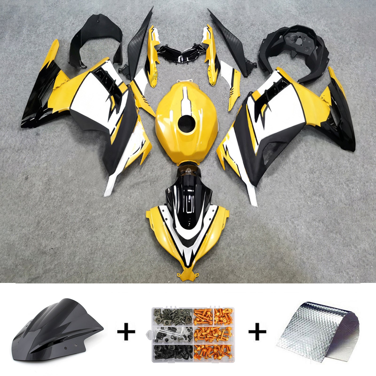 Kit de carénage en plastique injecté pour Kawasaki EX300 Ninja300R 2013-2024
