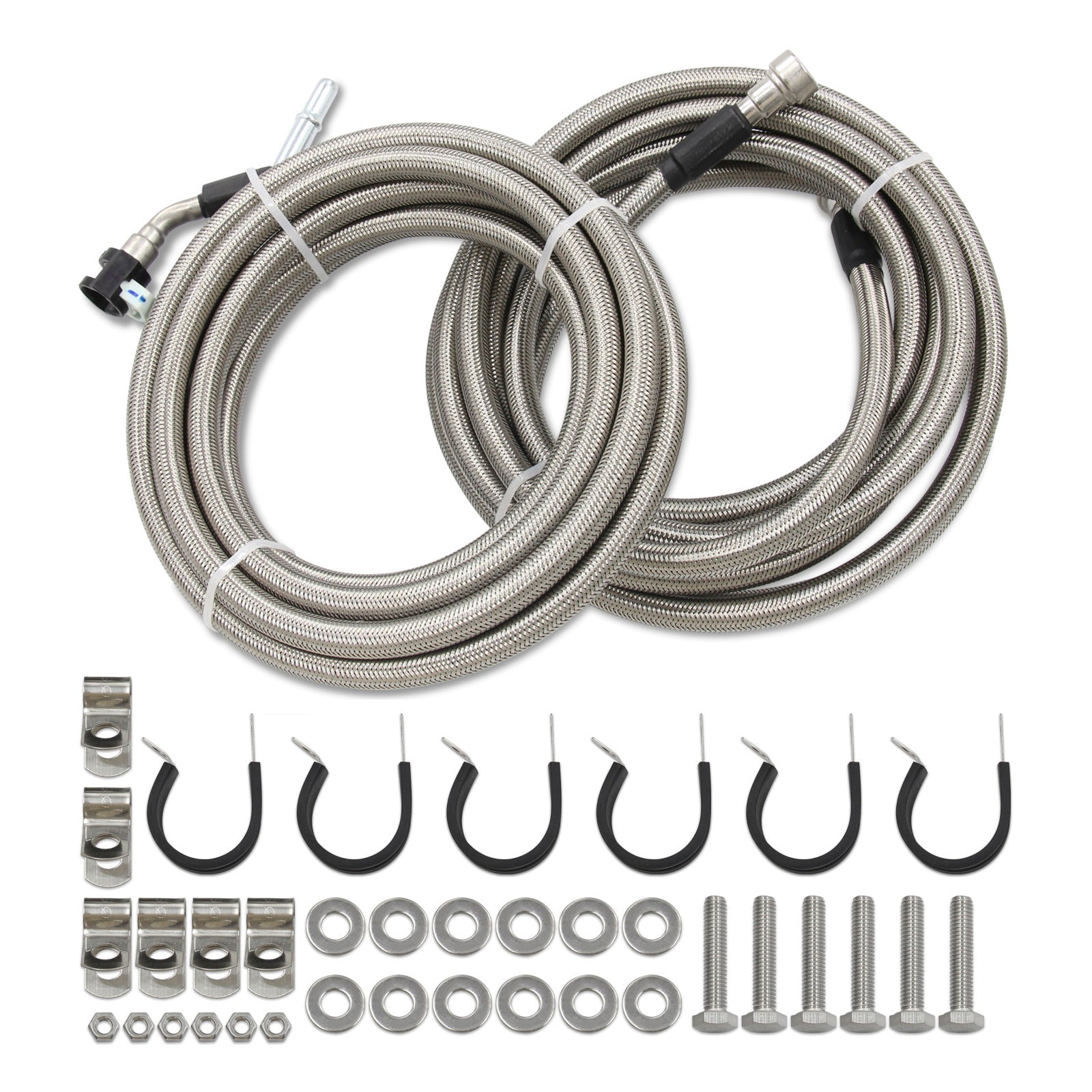 Kit de combustible trenzado en acero inoxidable para Saturno ION 2006-2007, 2,4 L L4 Gas, fijación rápida QFF0015S