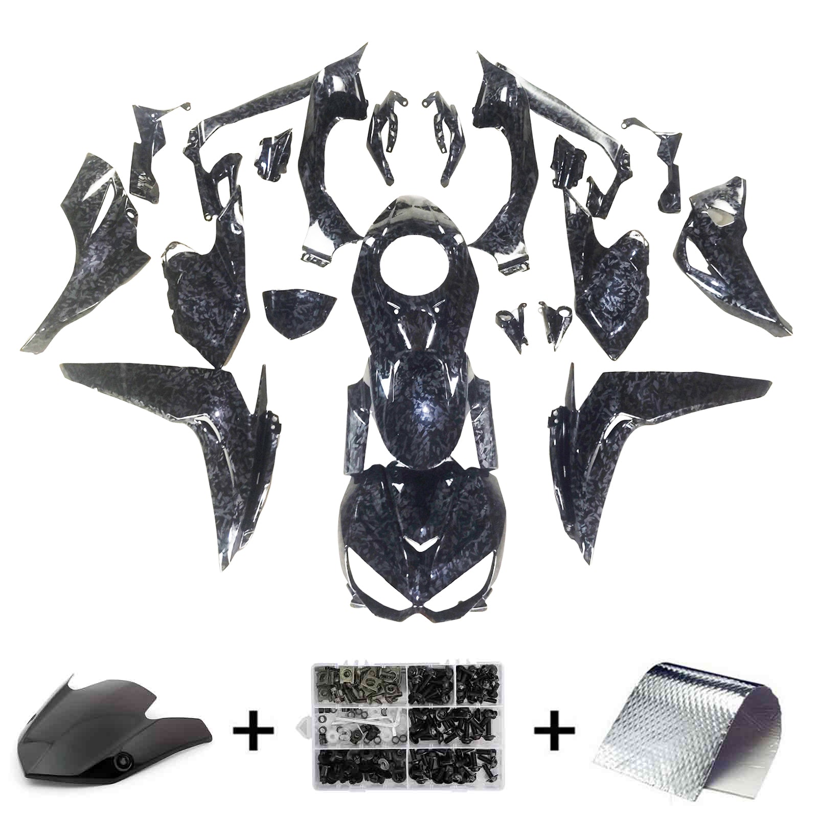 Kit di carenatura in plastica ABS per Kawasaki Z1000 2014-2017