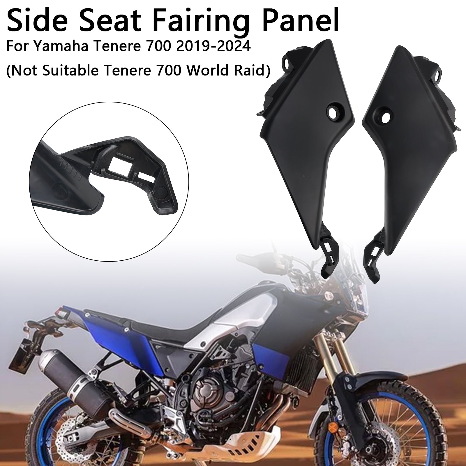 Panel lateral de asedio lateral para Yamaha Tenere 700 2019-2024