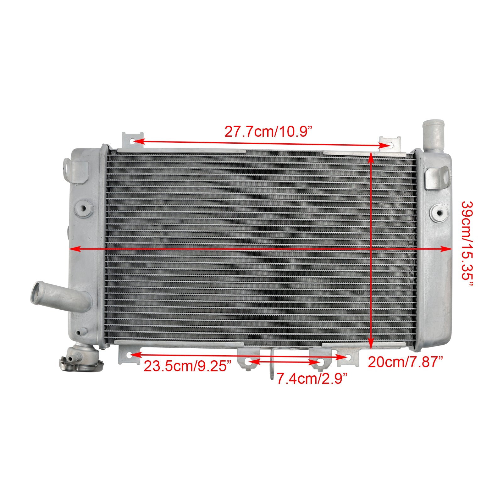 Refroidisseur de moteur de refroidissement de radiateur Kawasaki Ninja ZX-4R 2023-2024 39060-0758