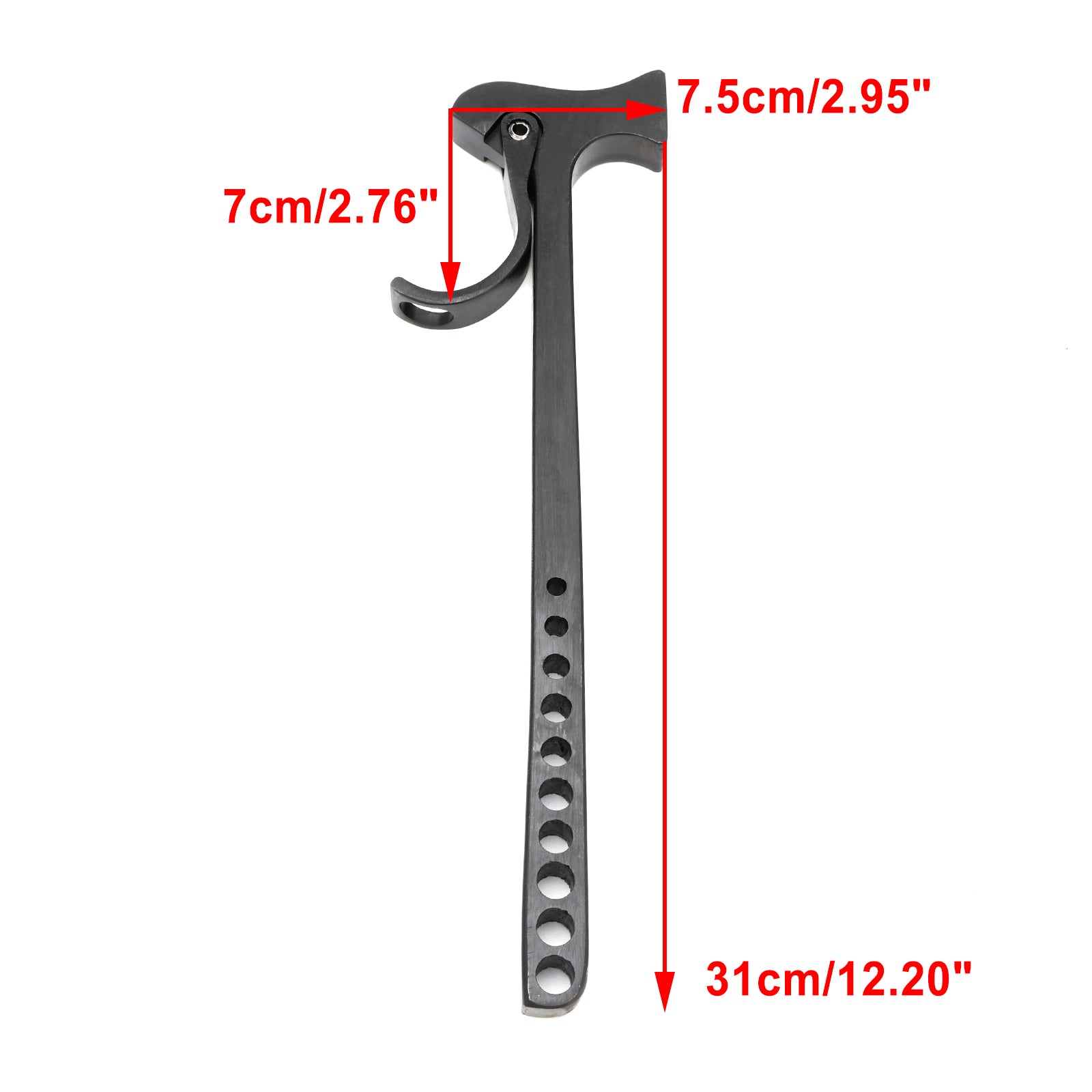 Dissolvant en aluminium de goupille de marteau de botte d&#39;éclairage de broche d&#39;étape pour le noir global de F34 Tru