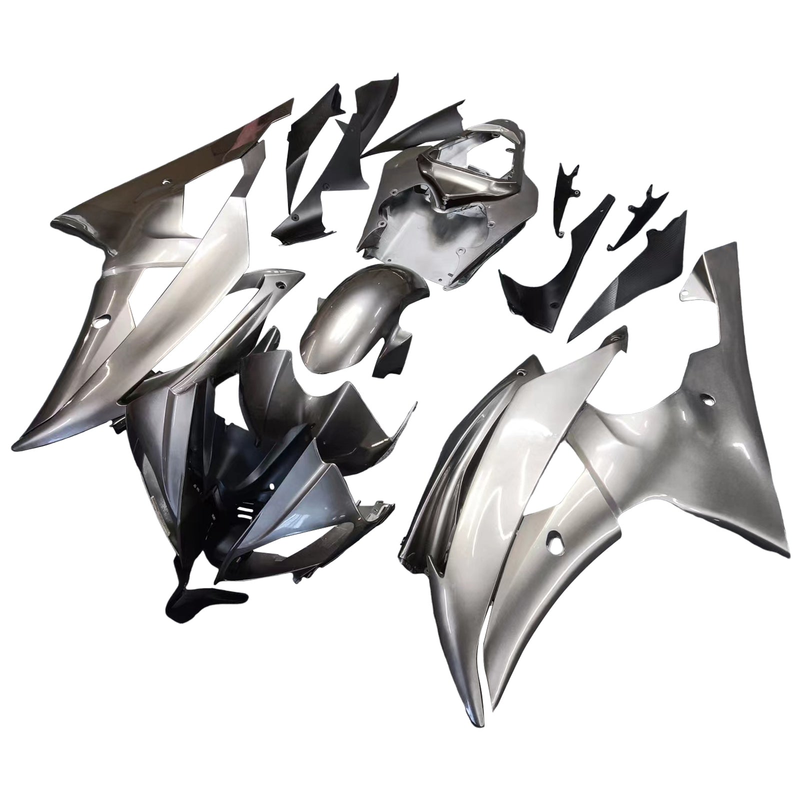 Kit carena iniettata Carrozzeria in plastica ABS compatibile con Yamaha YZF 600 R6 2008-2016