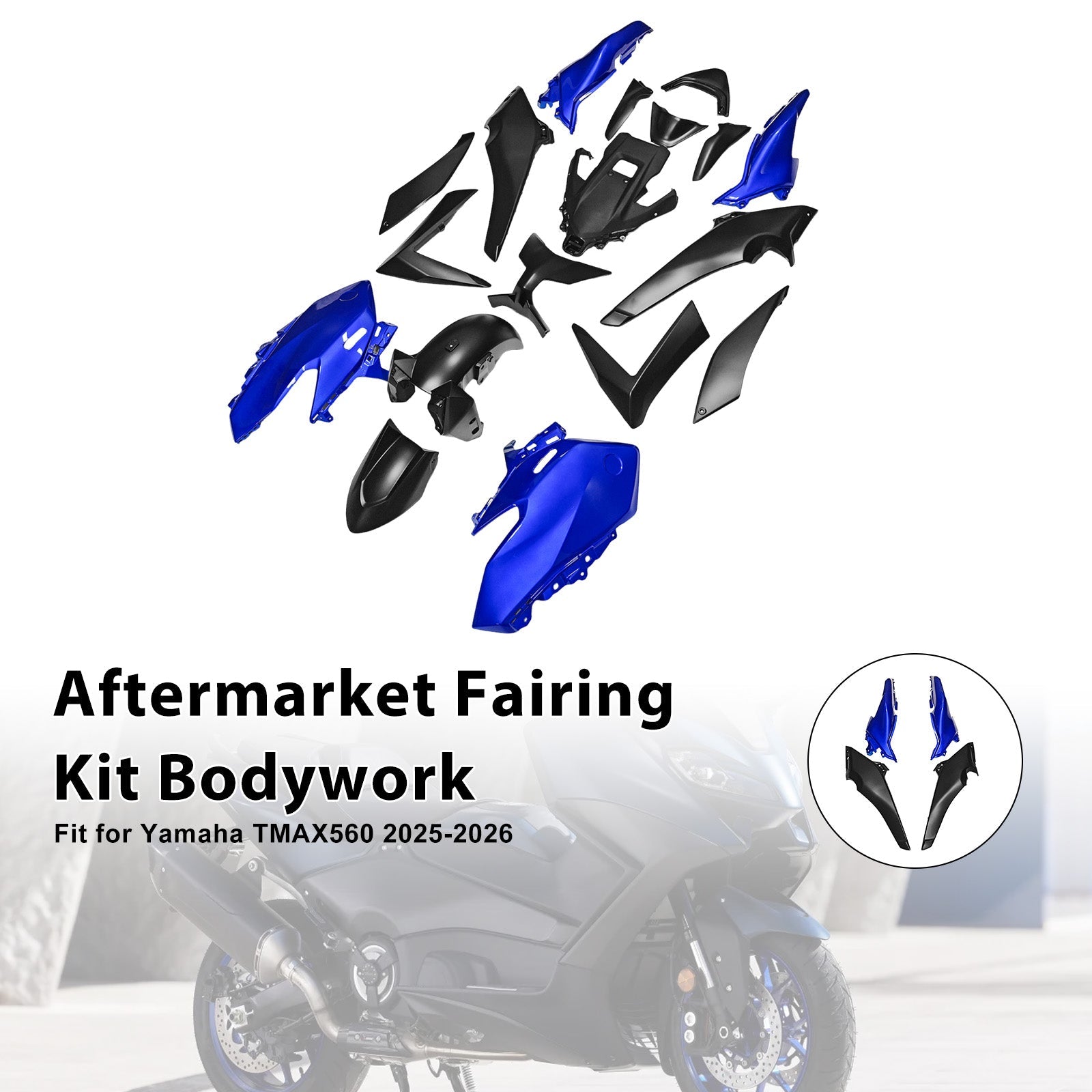 Kit de carénage d'injection pour Yamaha TMAX560 (2025-2026)