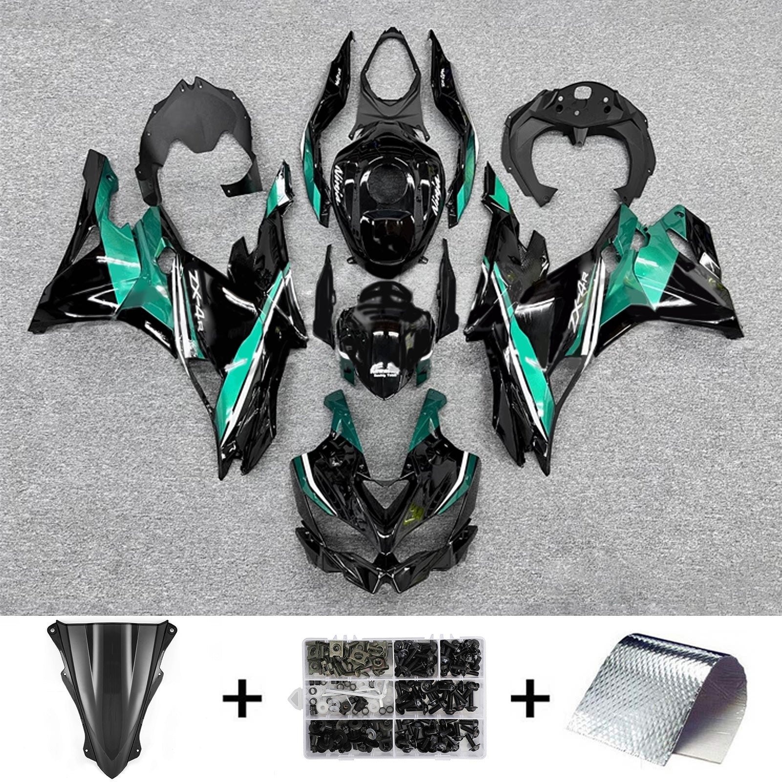 Kit carena iniezione Kawasaki Ninja ZX-25R ZX-4R ZX-4RR 2019-2024