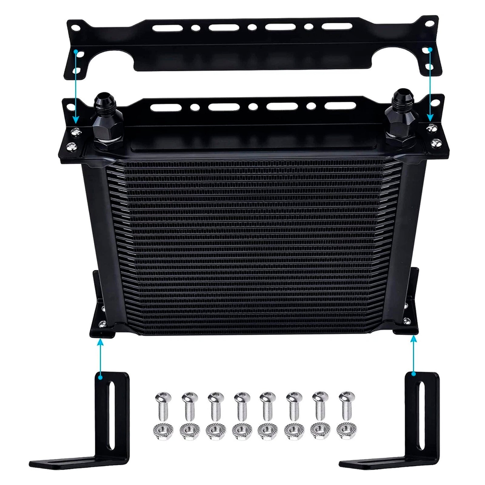 Kit de support de montage pour refroidisseur d'huile 340 mm (13,4 pouces) pour refroidisseur d'huile de type japonais