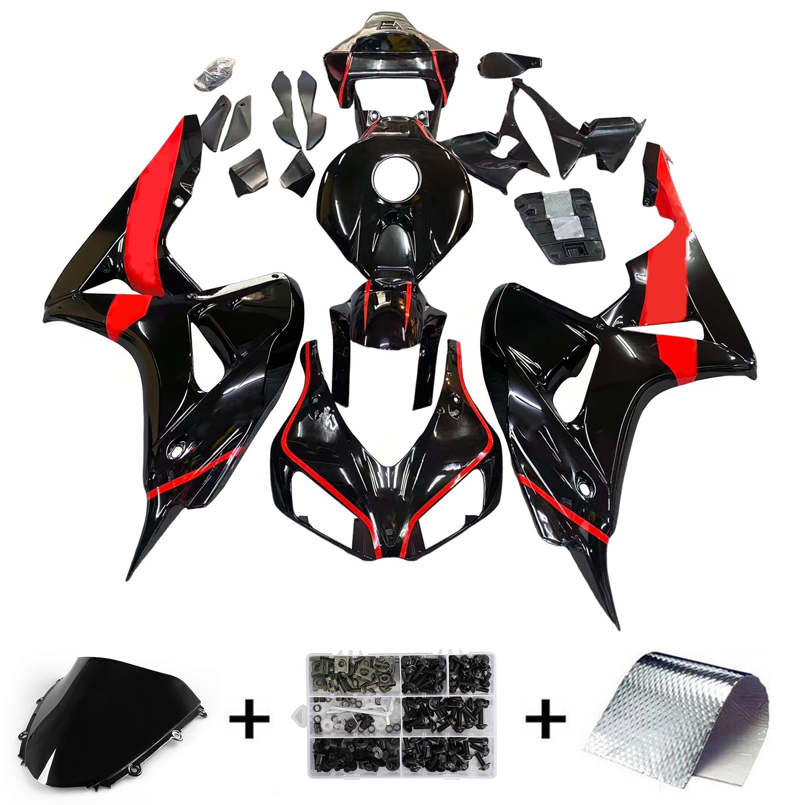 Kit de carénage injecté en plastique ABS pour Honda CBR1000RR 2006-2007