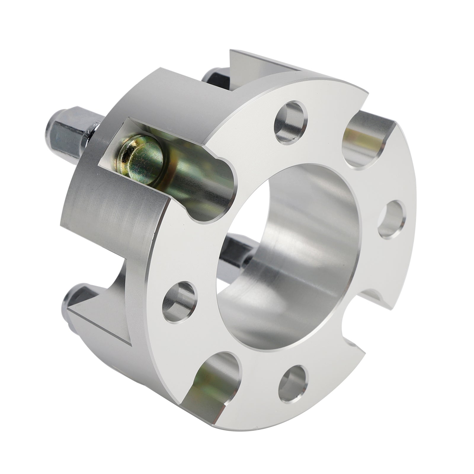 Kit d'entretoises de roue 2"" pour voiturettes de golf Yamaha Club Car Ezgo, câbles et écrous de roue argentés