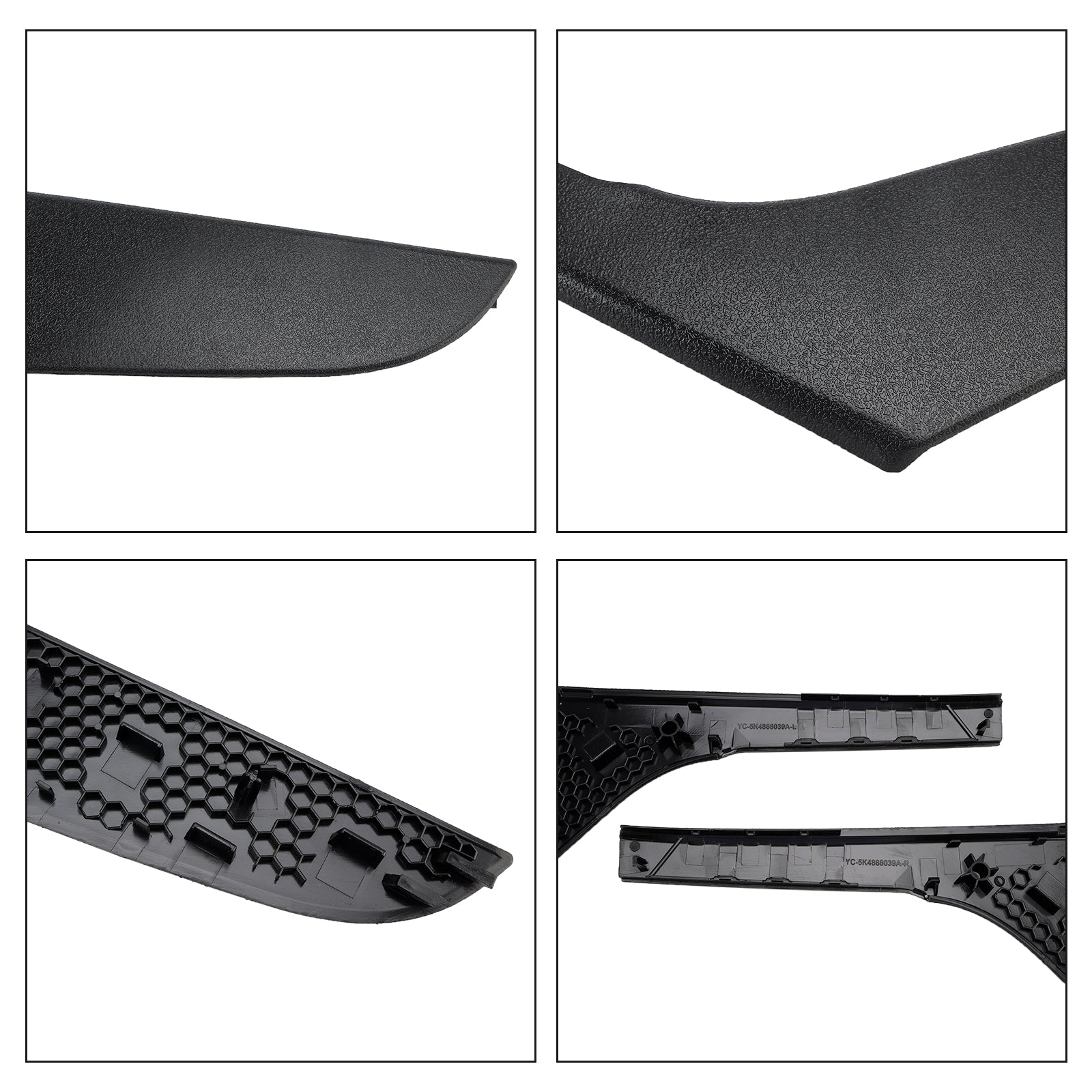 2 pezzi di maniglia della porta con guarnizione sinistra e destra per VW Golf 6 Mk6 2009-2013