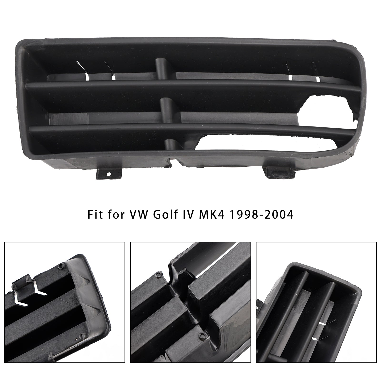 Vooraan bumperrooster voor VW Golf IV MK4 1998-2004 Fog bliksem vuurtoren