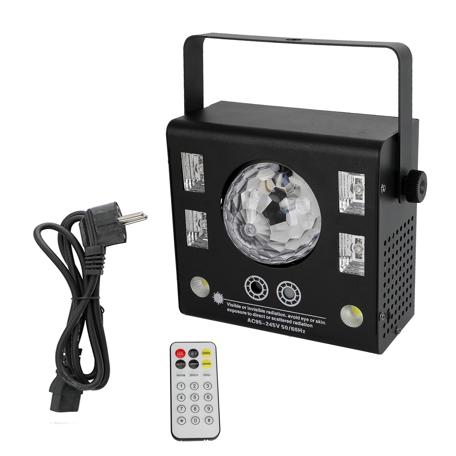 4 En 1 RGB Disco Party DJ Light LED Stage DMX Magic Ball Light Strobe Beam Light