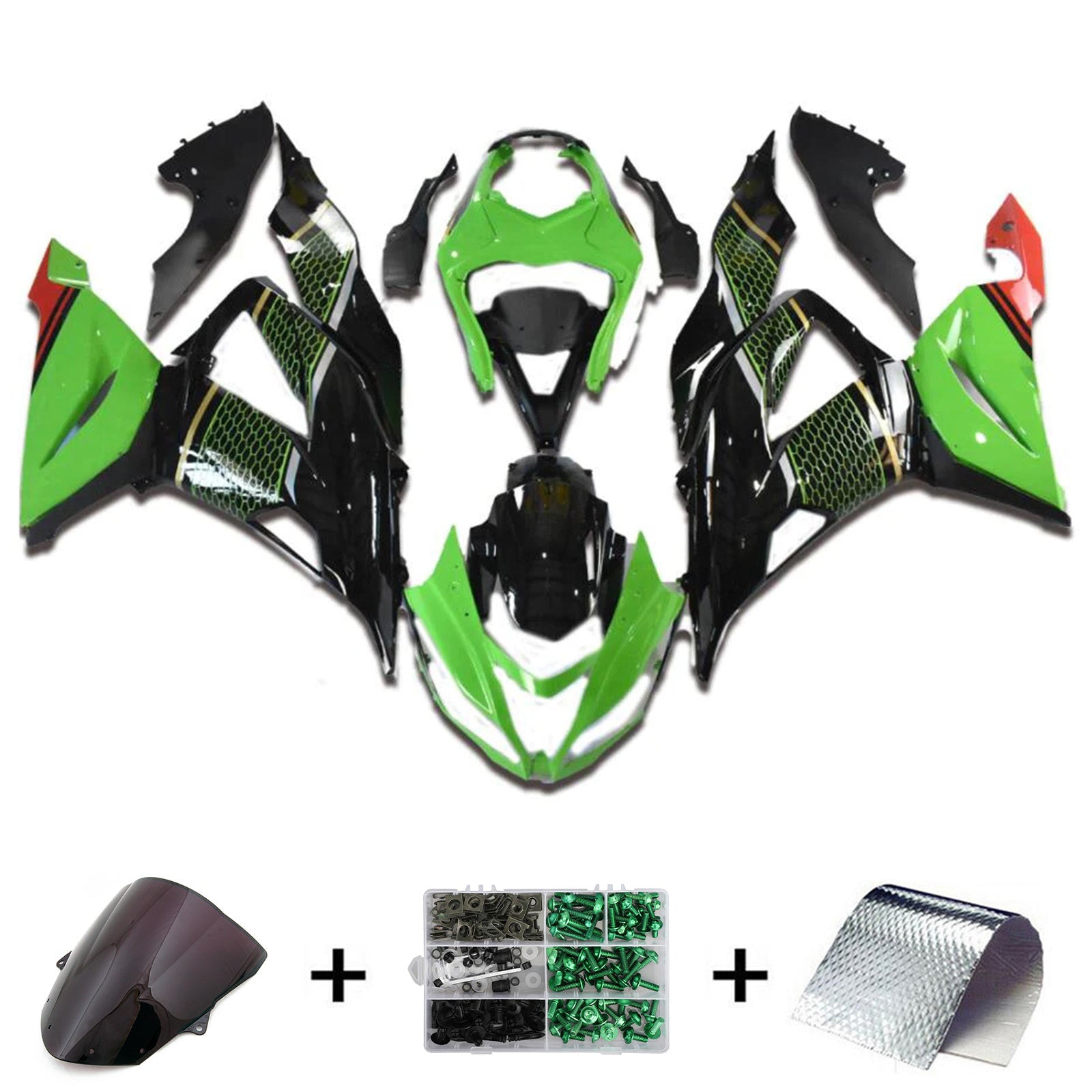2013-2018 Kawasaki ZX6R 636 Zestaw owiewek wtryskowych Nadwozie z twor