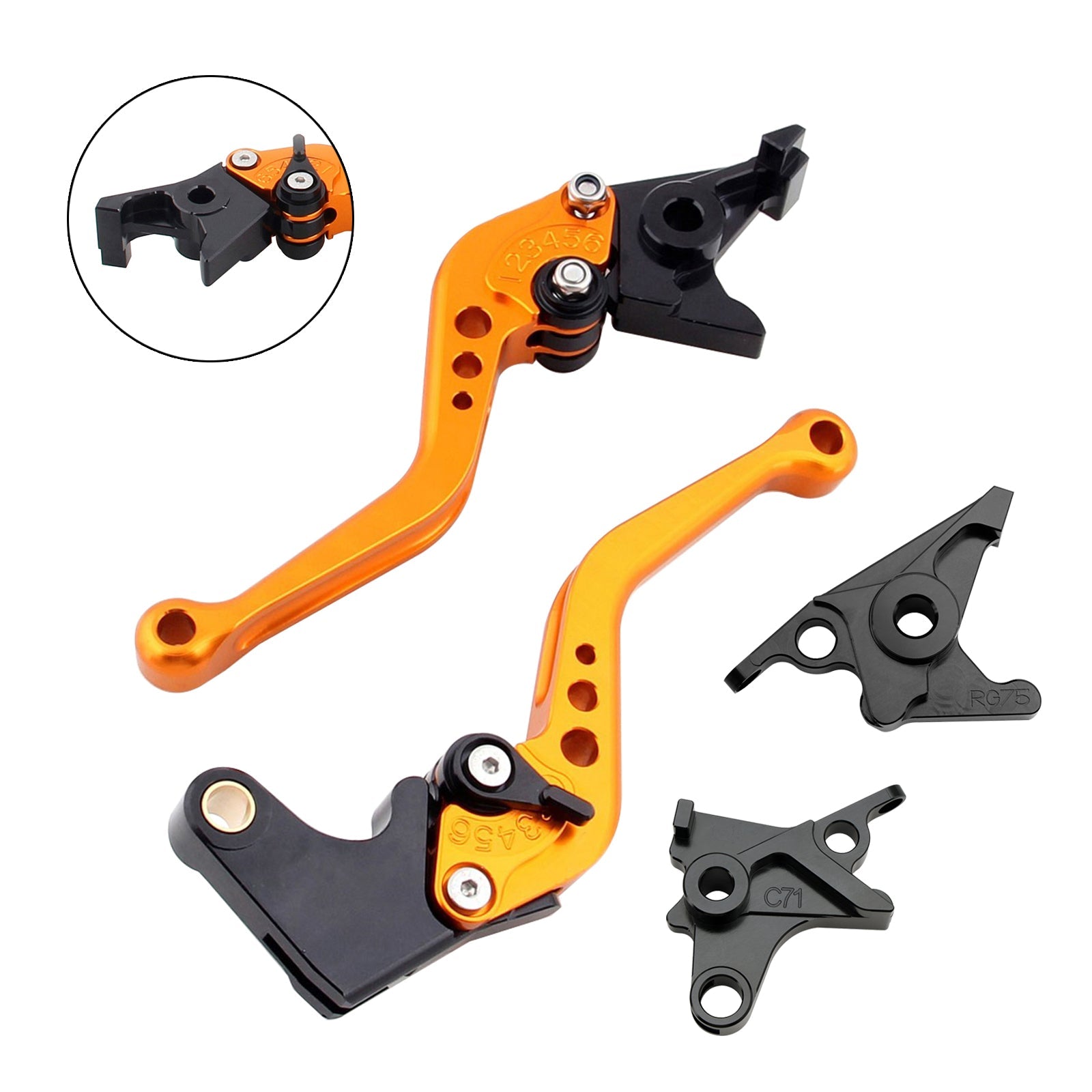 Levier de frein et d'embrayage court pour BMW R NINE T / PURE / RACER 2017-2023