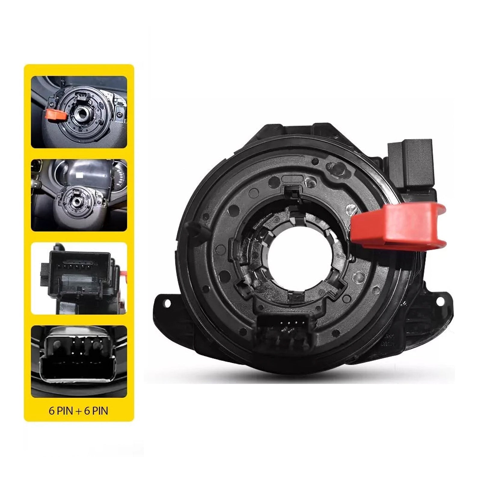 Ura spiralne kabelske ure 6C0959653 za sedež Skoda VW Polo V 6R1/6C1