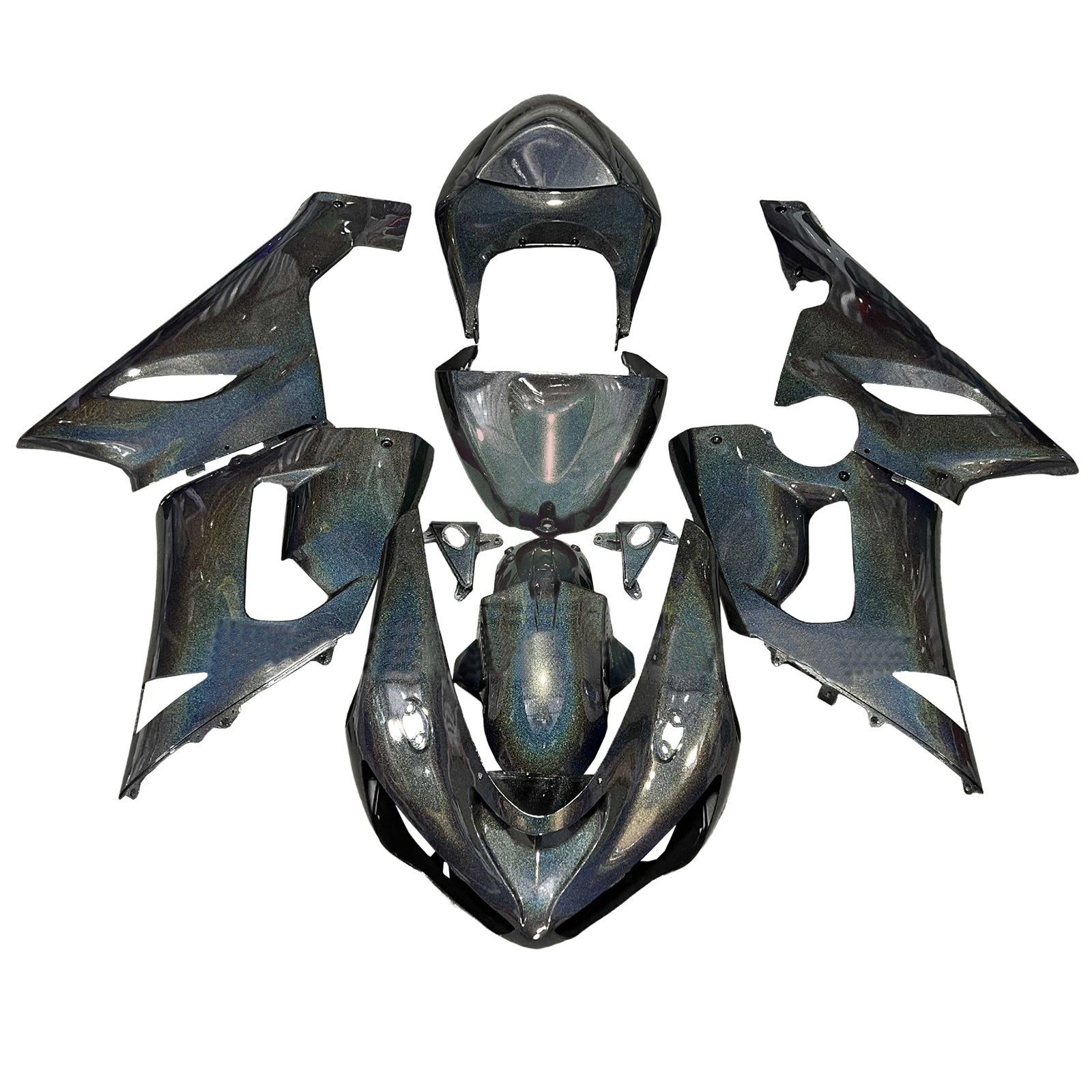 Kit de carénage par injection, carrosserie en plastique ABS pour Kawasaki ZX6R 636 2005-2006