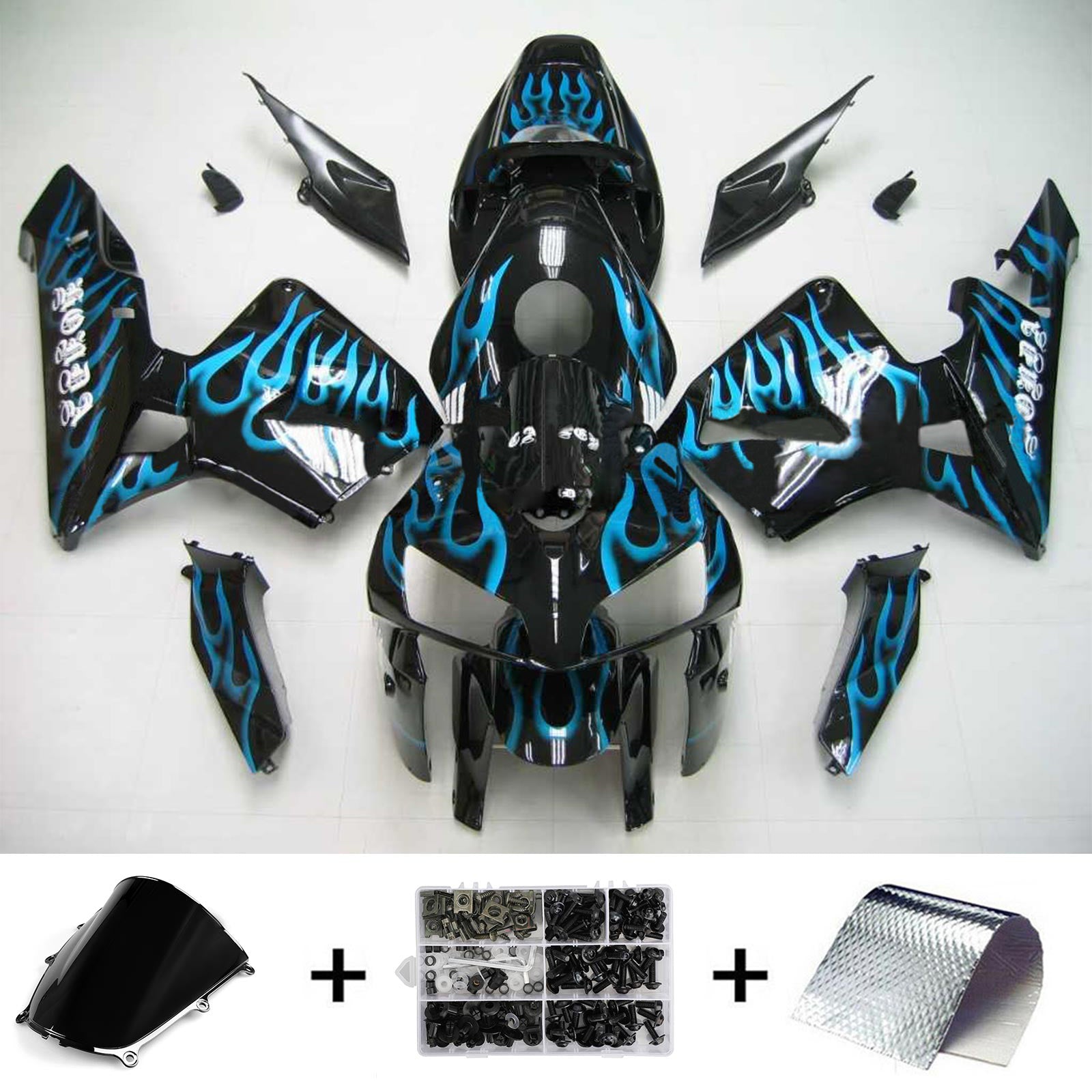 Kit carenado de inyección, carrocería de plástico ABS para Honda CBR600RR 2005-2006 F5